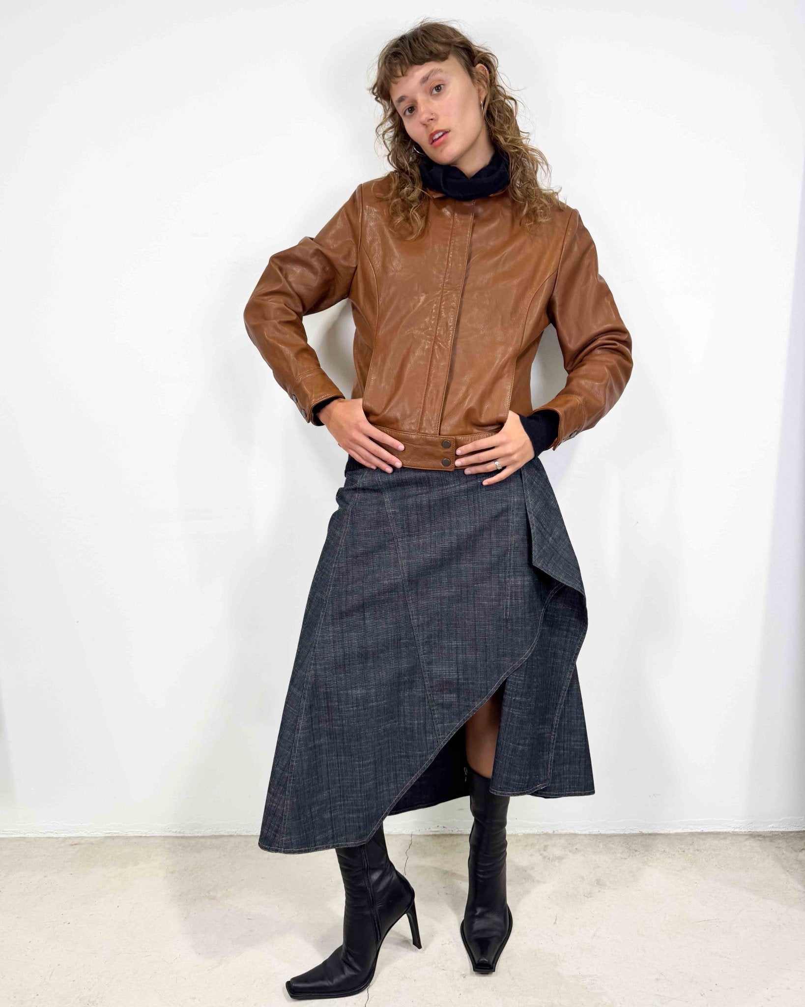The ginny leather jacket
