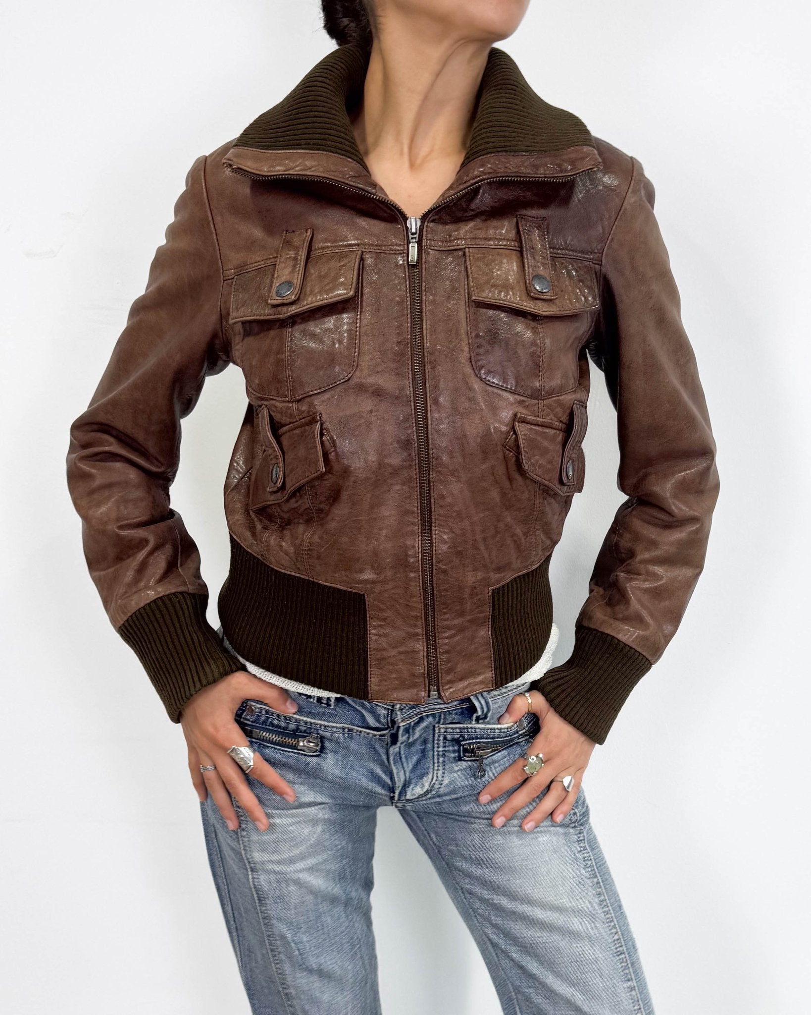 The khloe leather jacket