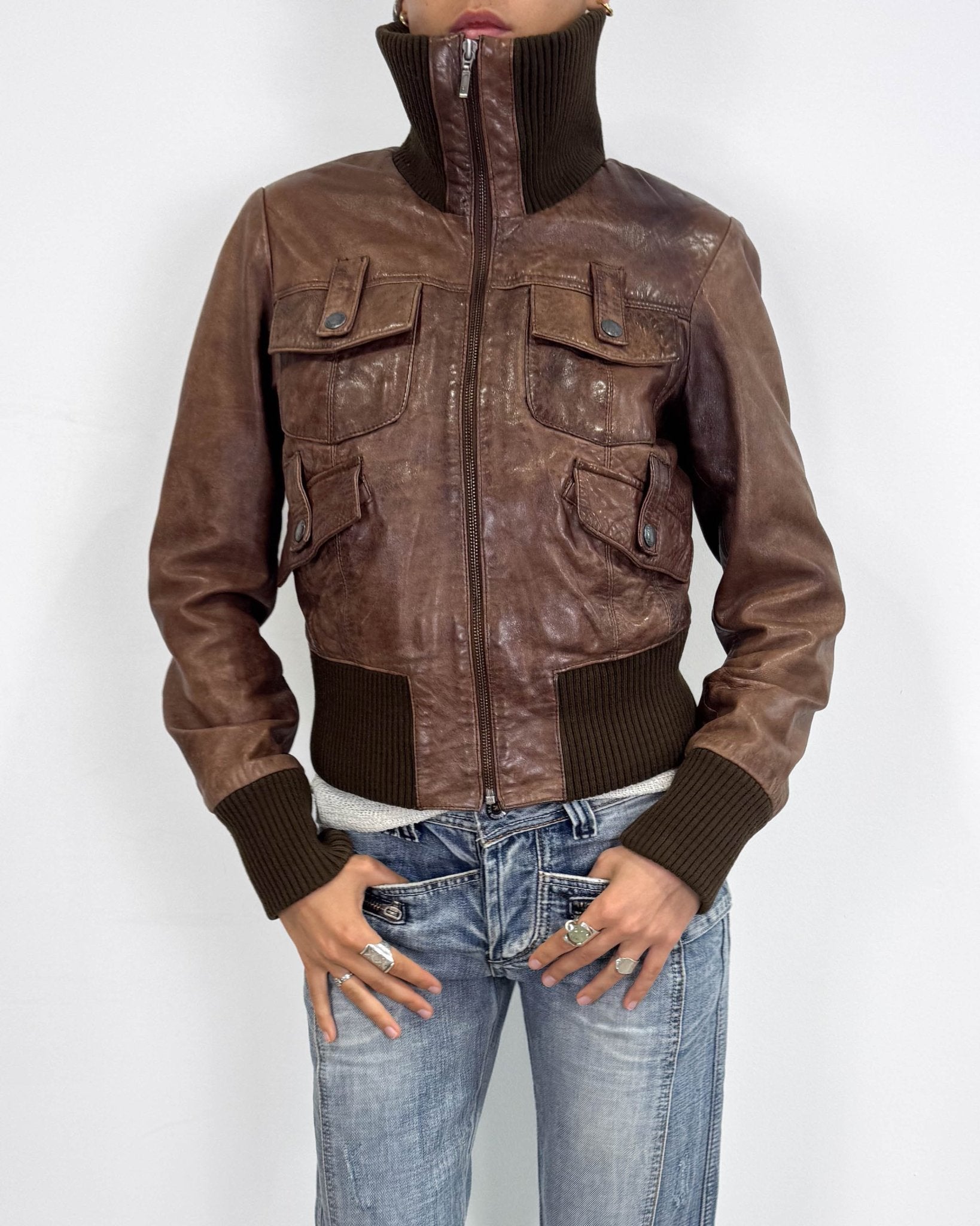 The khloe leather jacket