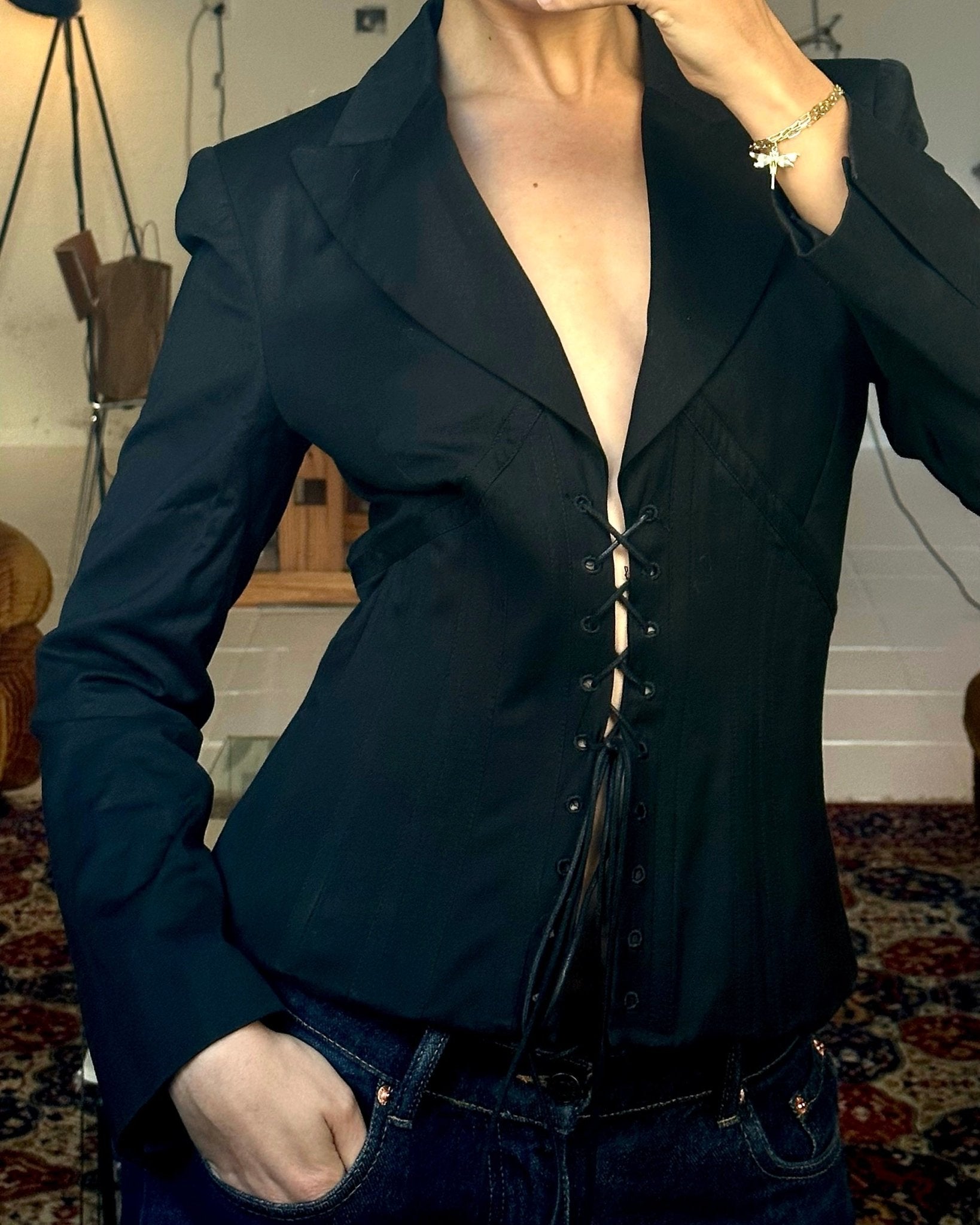 The olivia corset blazer
