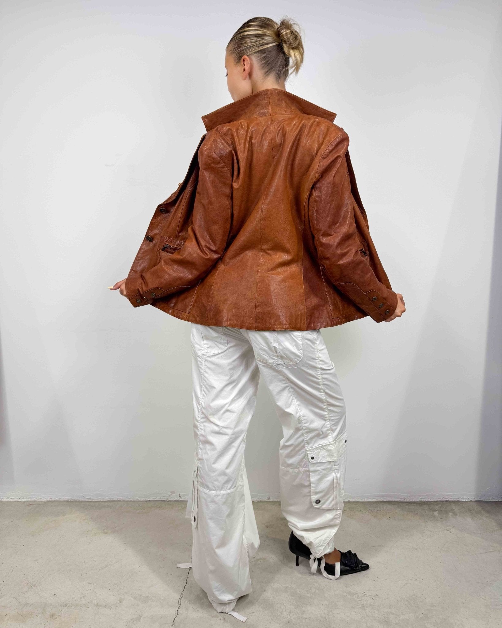 The oriane leather jacket