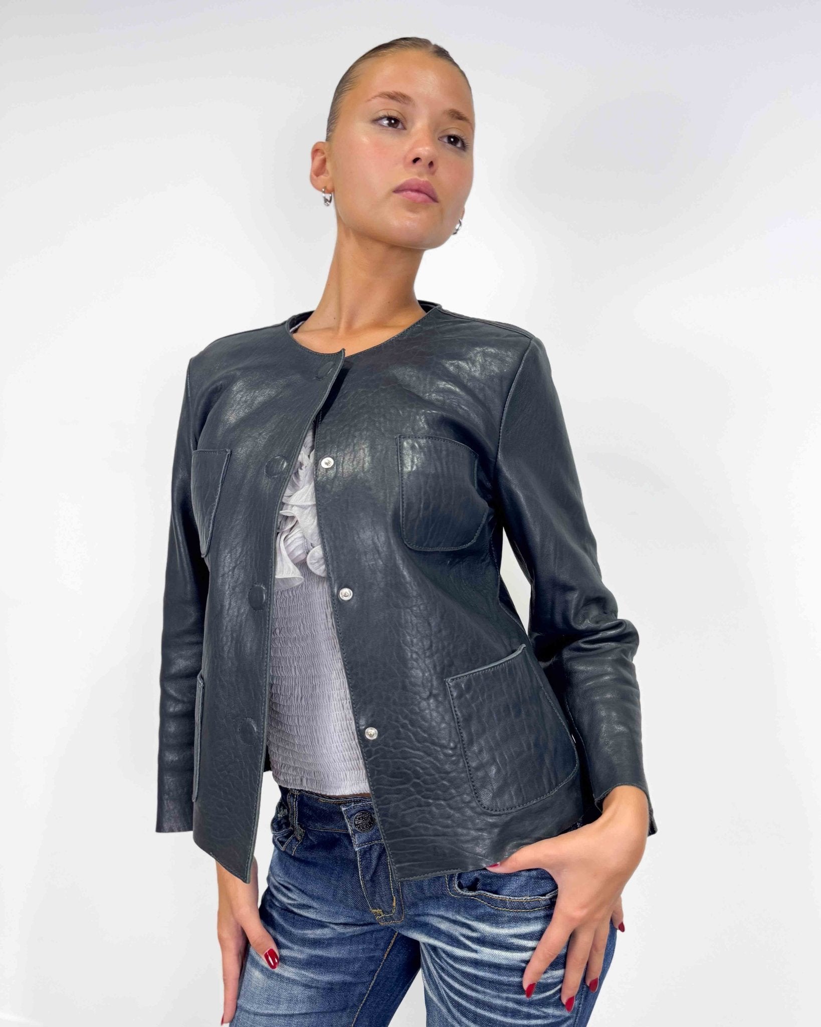 The phoebe leather jacket
