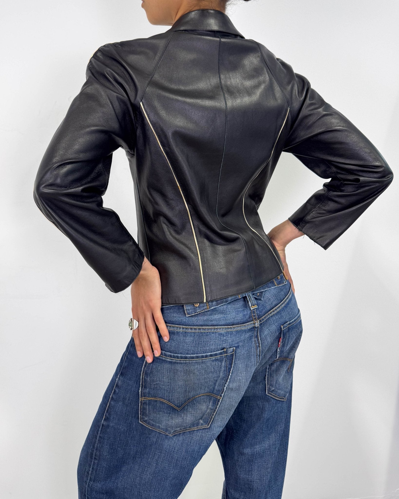 The samantha leather jacket