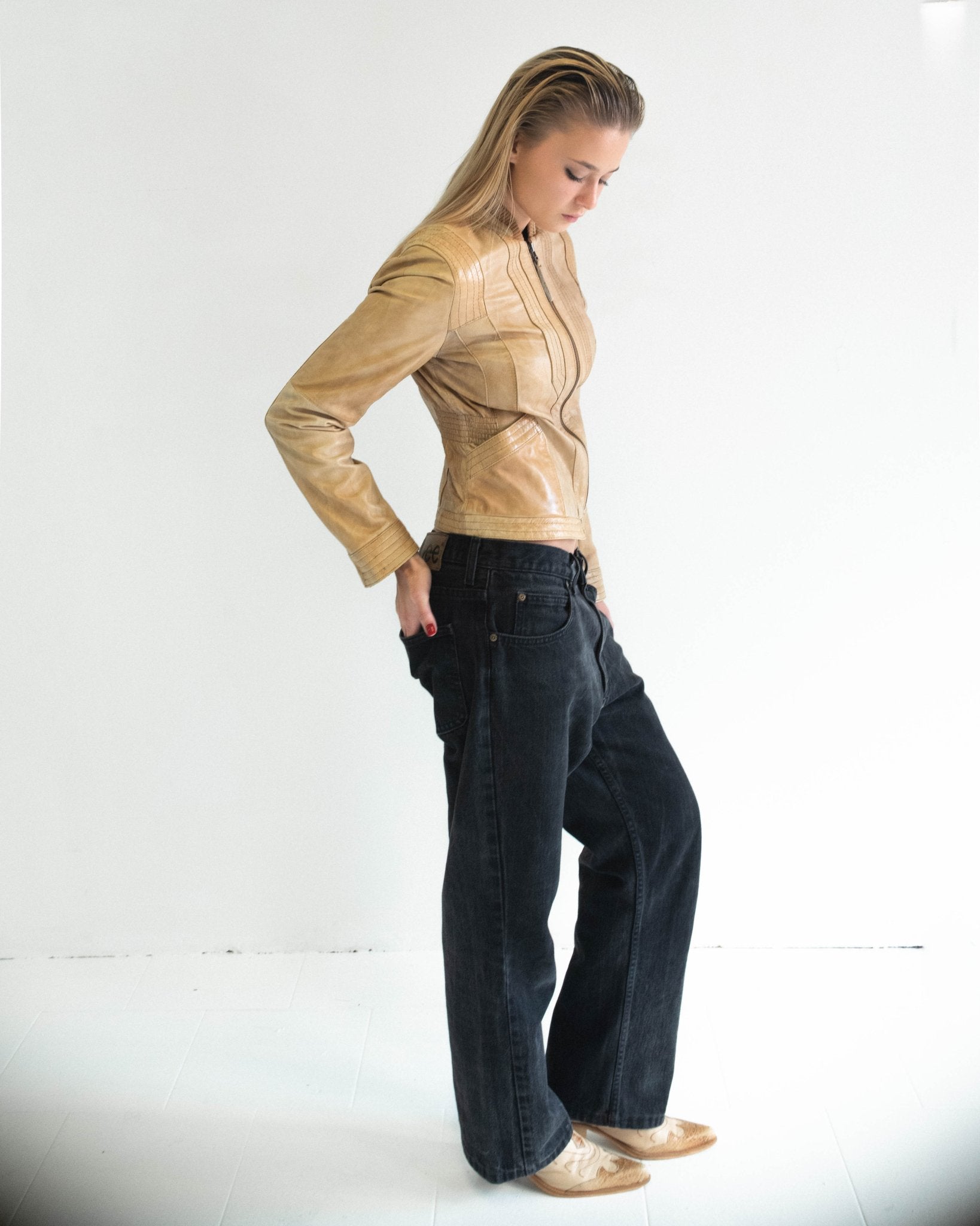 The solène leather jacket