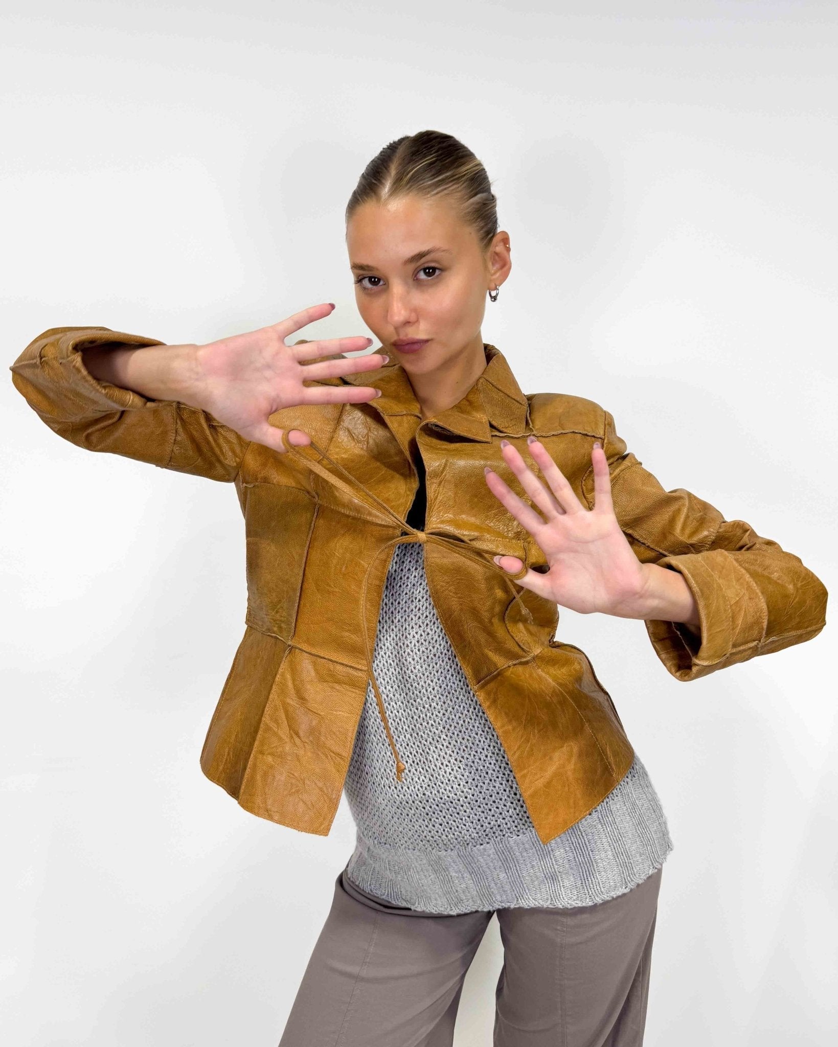 The zaira leather jacket