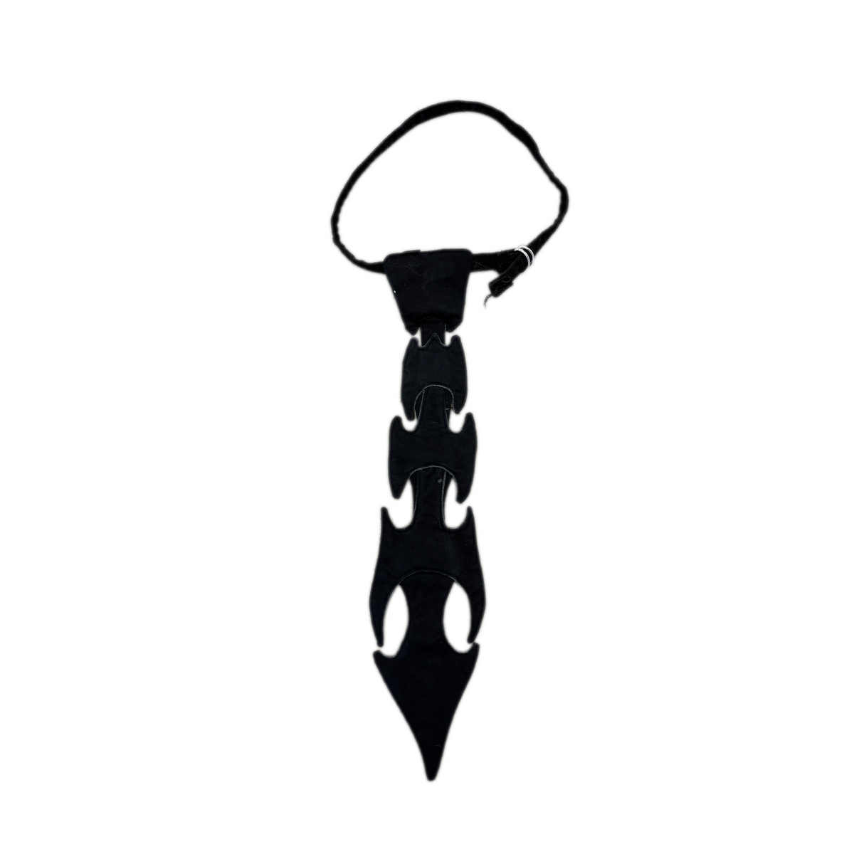 Dragon spine tie sample - black