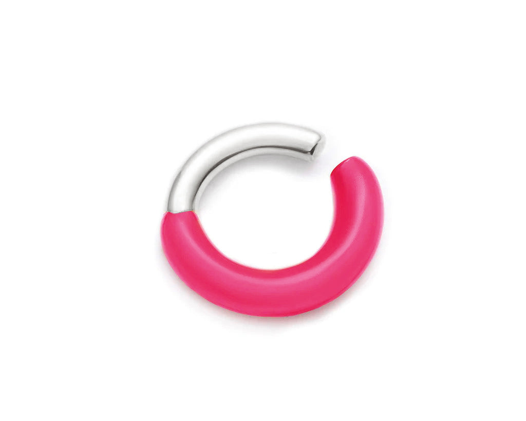 Melted ear-cuff silver