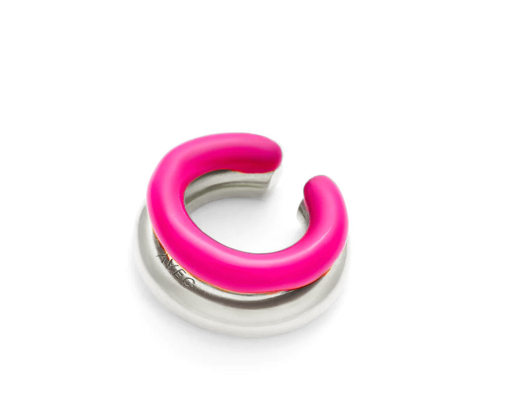 Double ear-cuff color silver