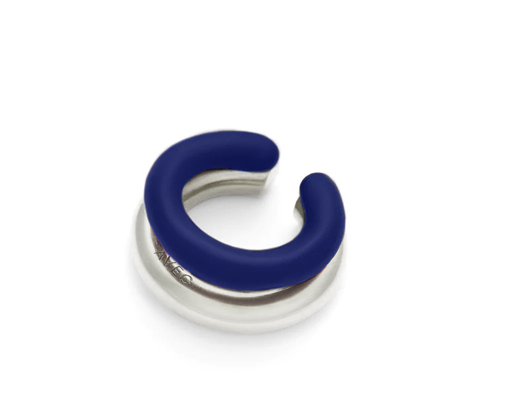 Double ear-cuff color silver