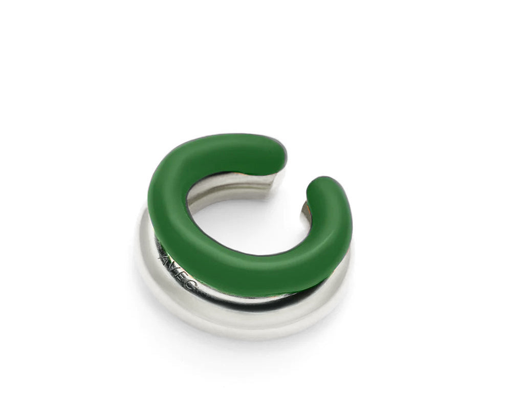 Double ear-cuff color silver