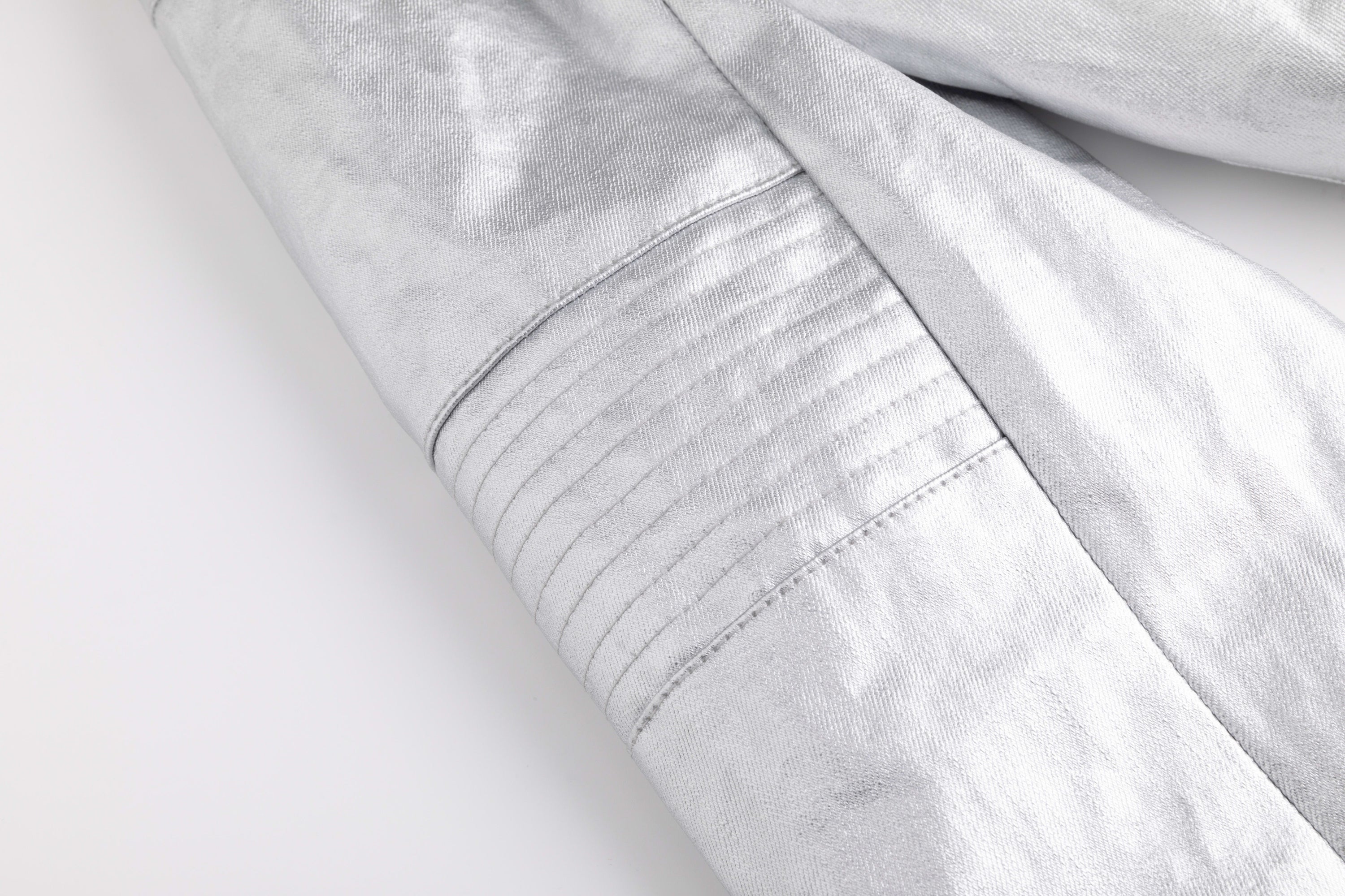 Silver hooded jacket
