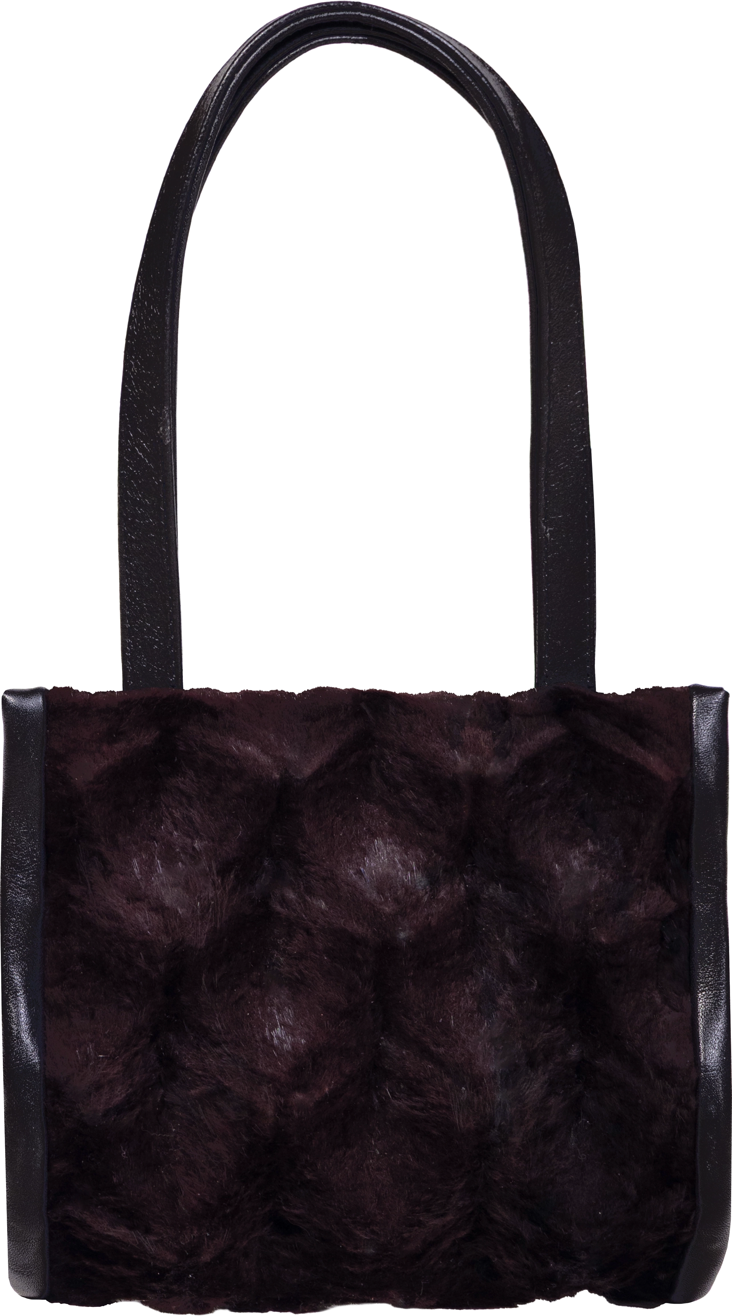 Fur structured bag