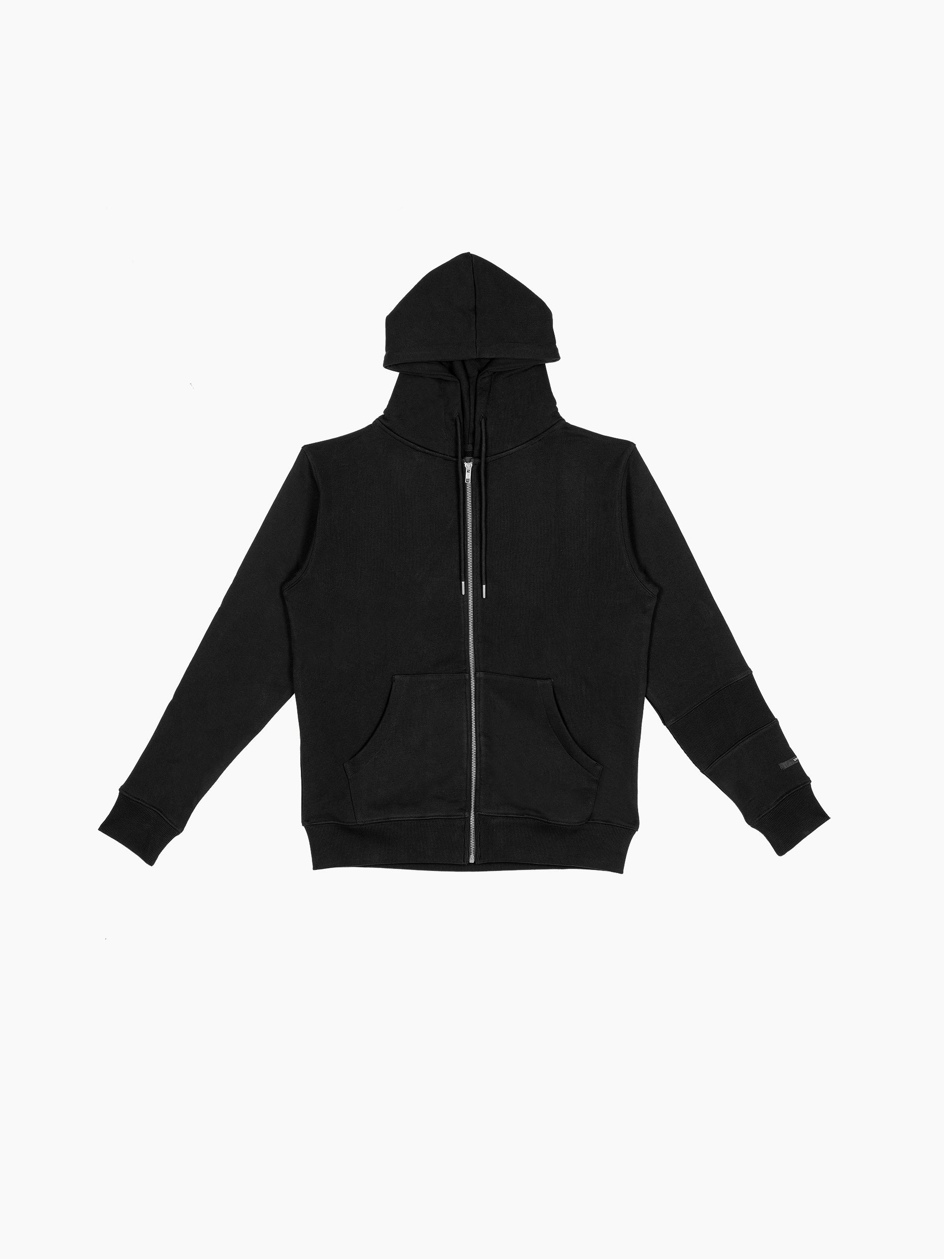 Vain zip hoodie black