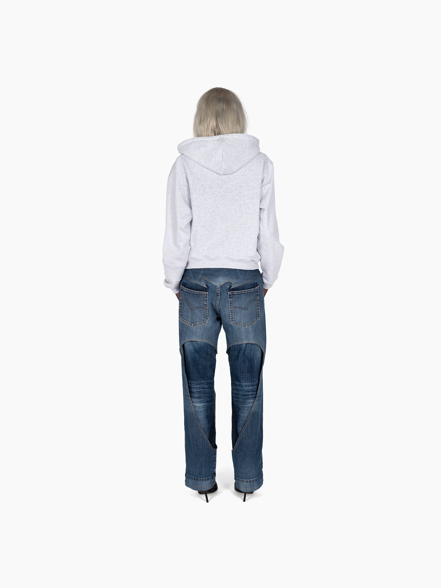 Vain zip hoodie grey