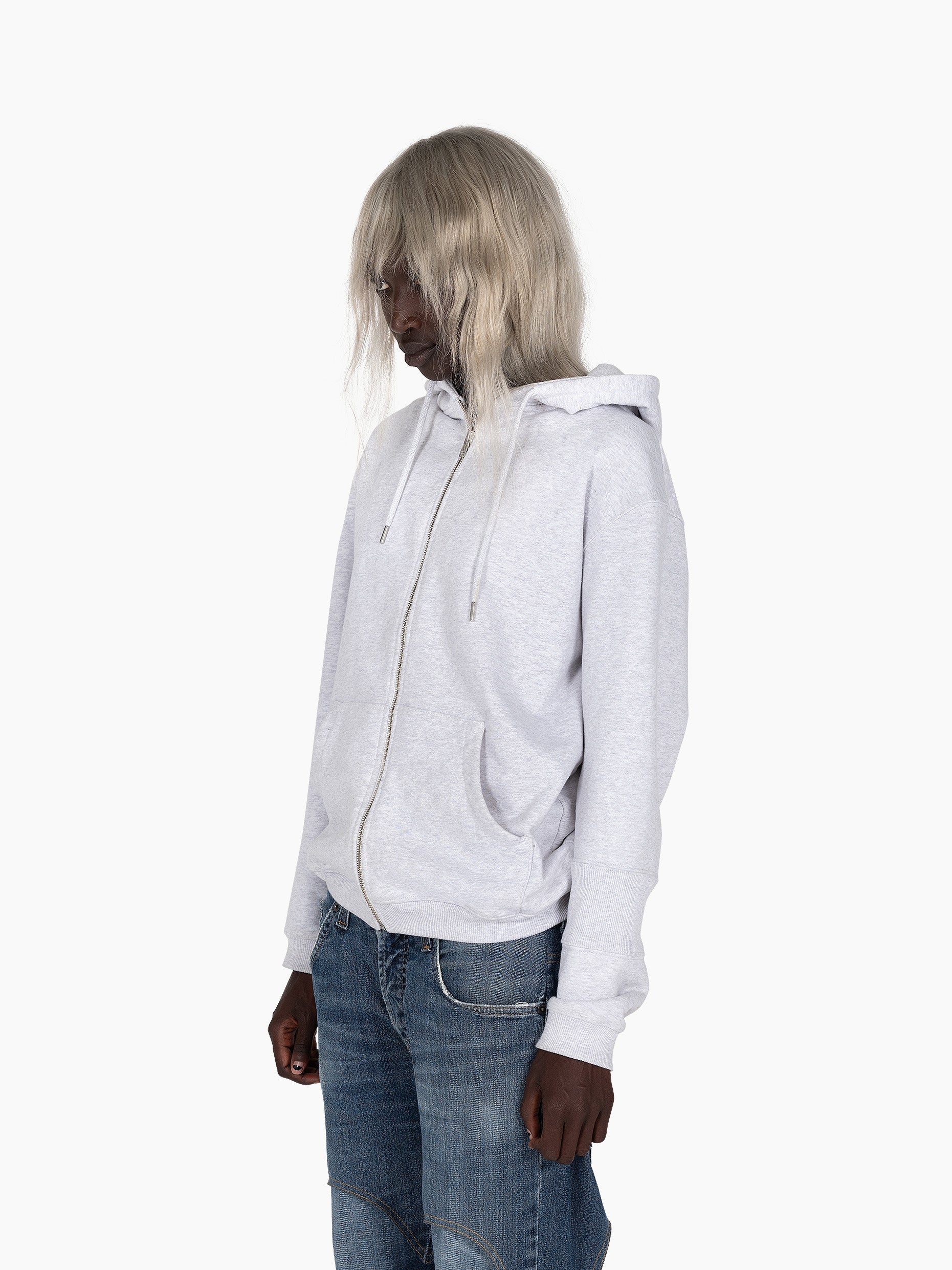 Vain zip hoodie grey