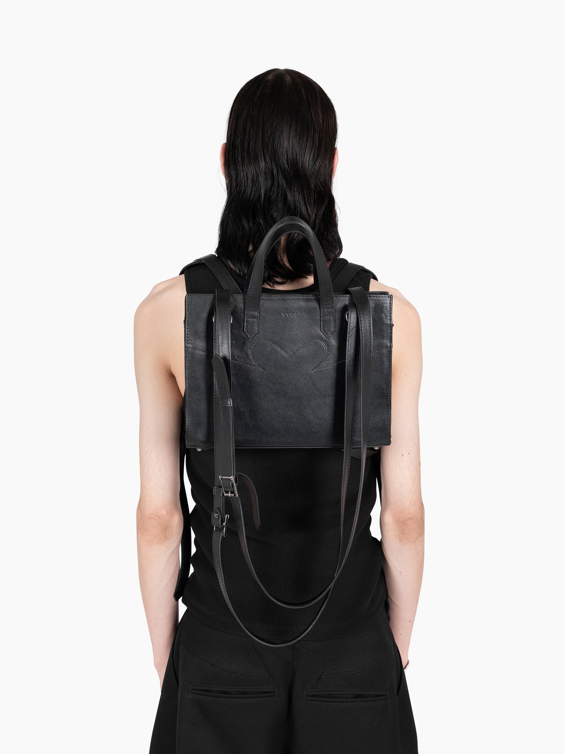 Vain leather mini backpack
