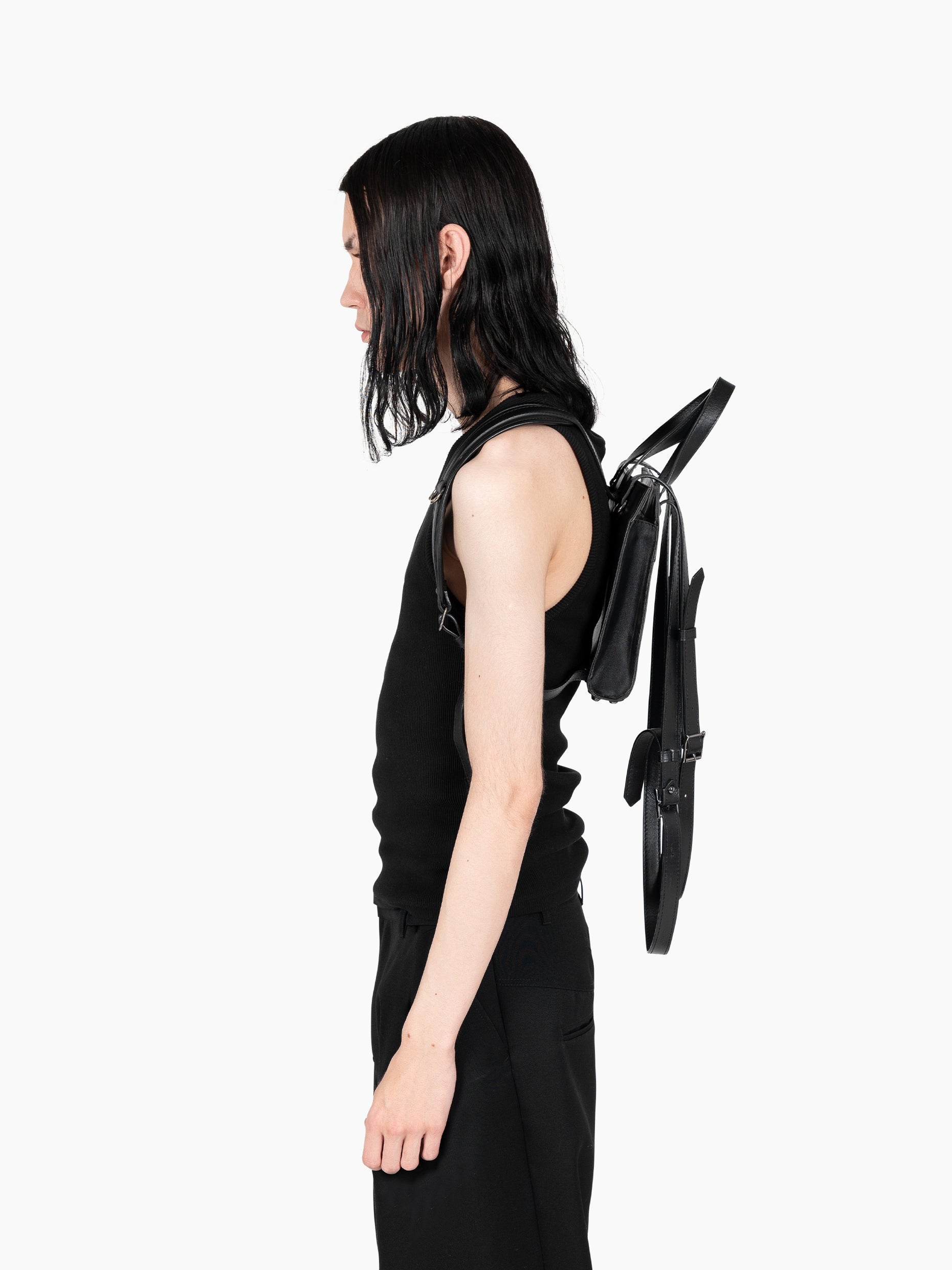 Vain leather mini backpack