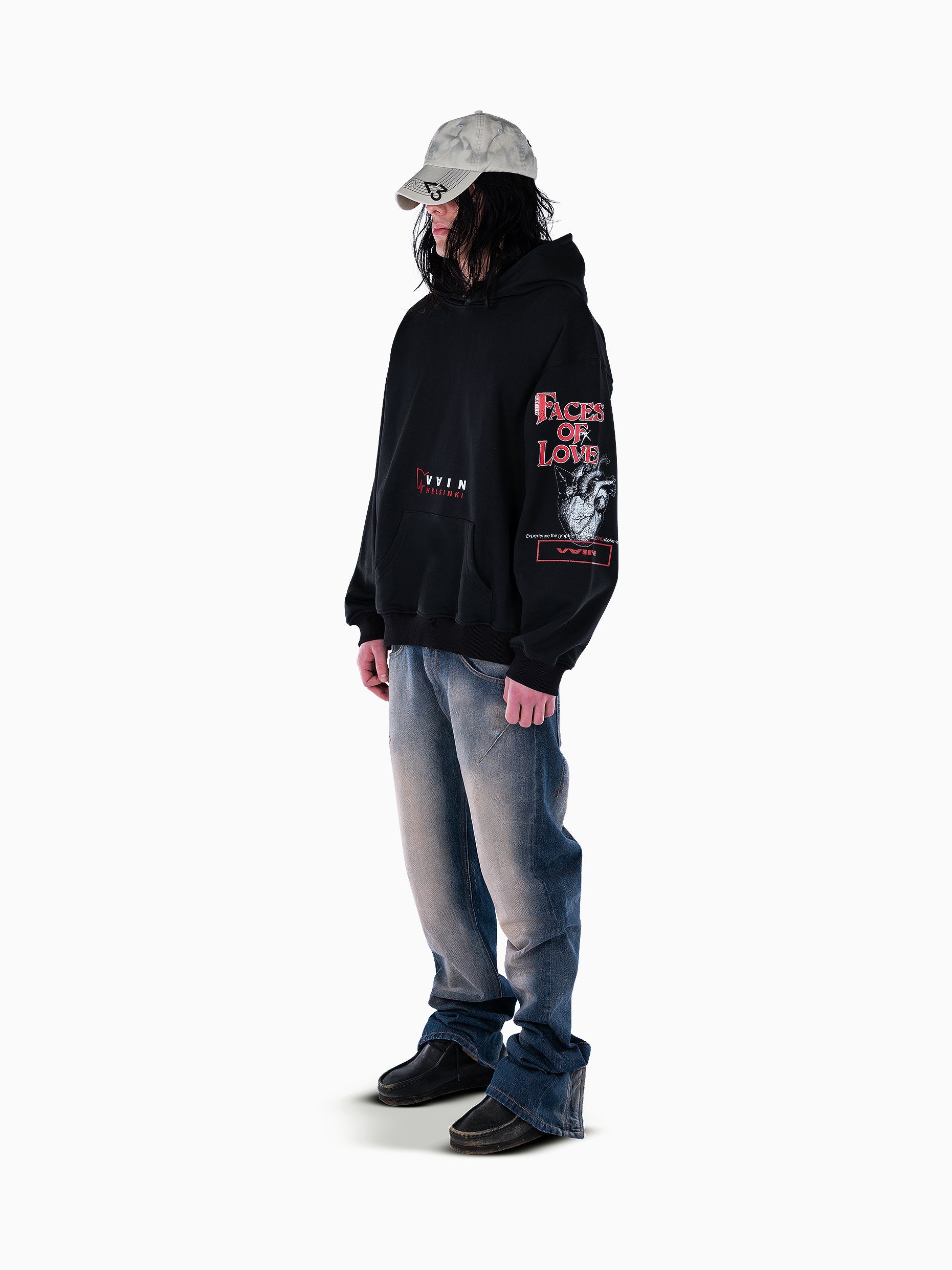 Vain faces of love hoodie