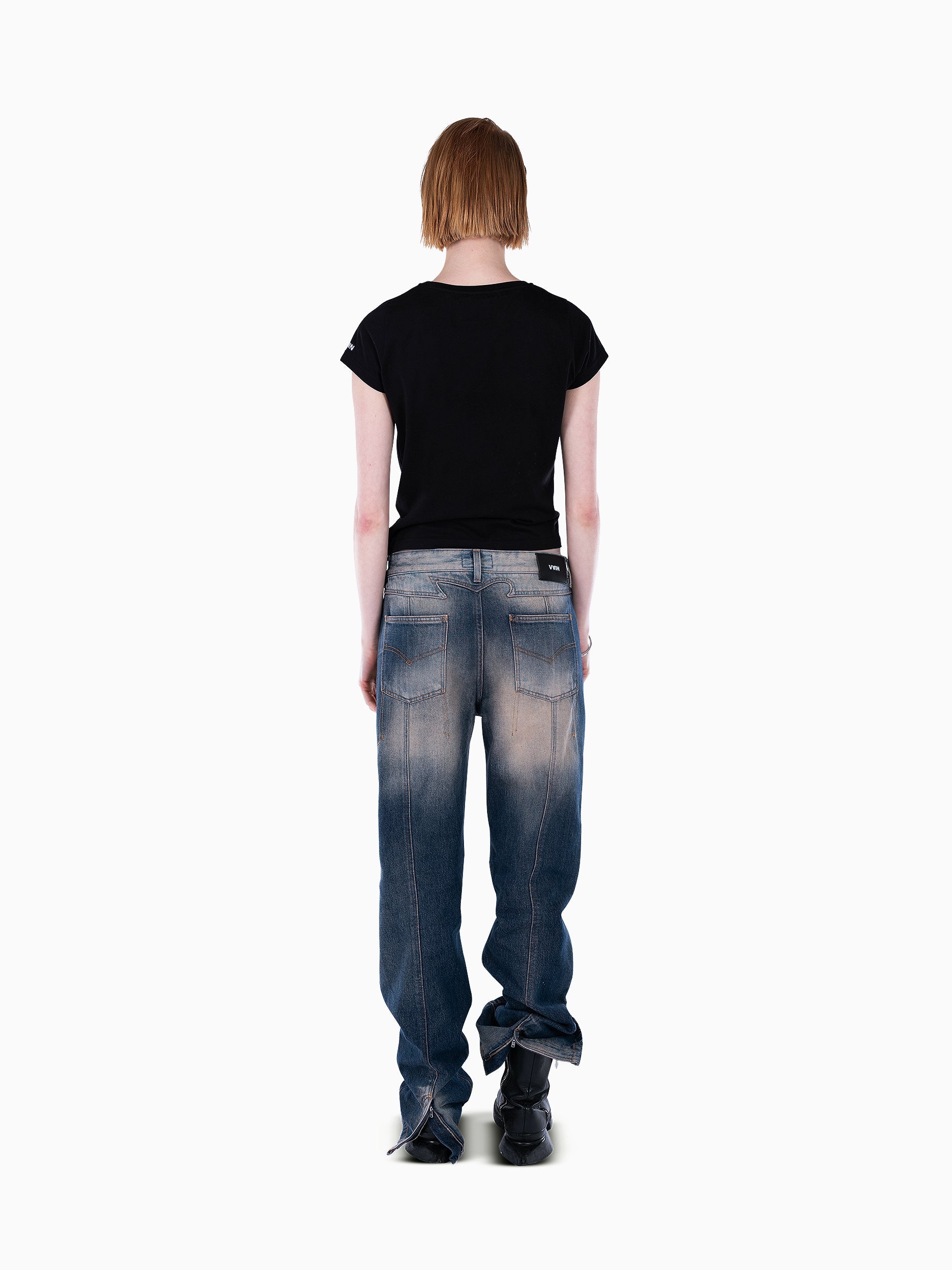 Vain stay lost in pain fitted t-shirt