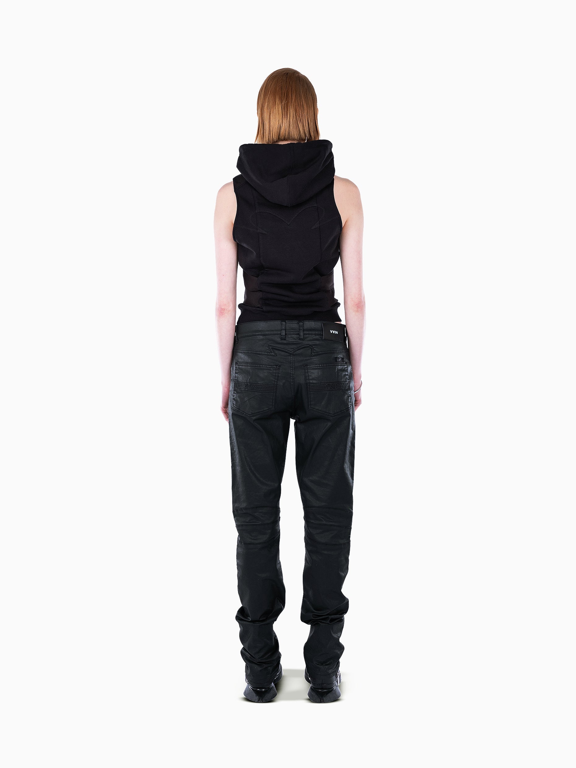 Vain vest hoodie black