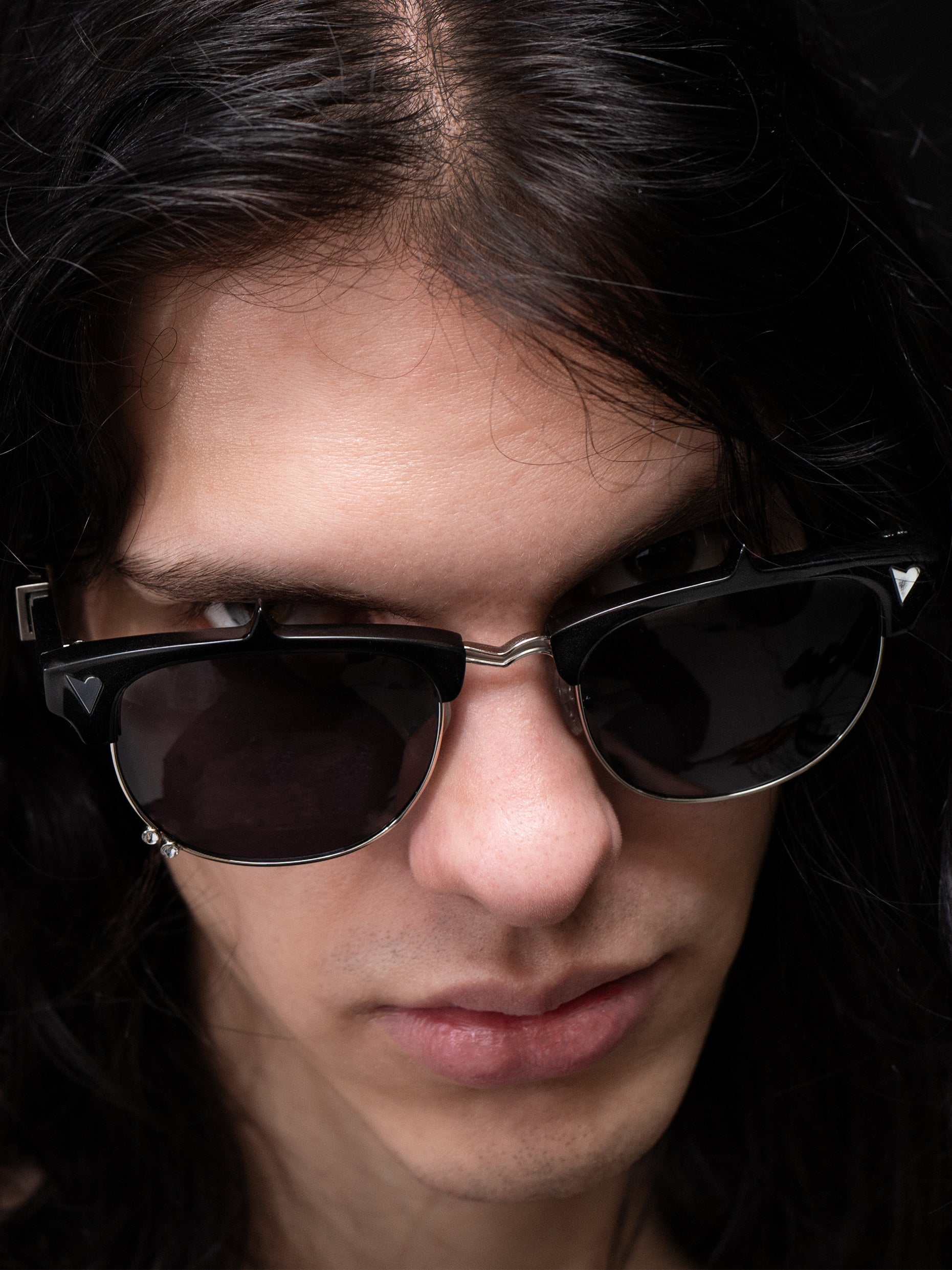 Vain hard eye glasses black