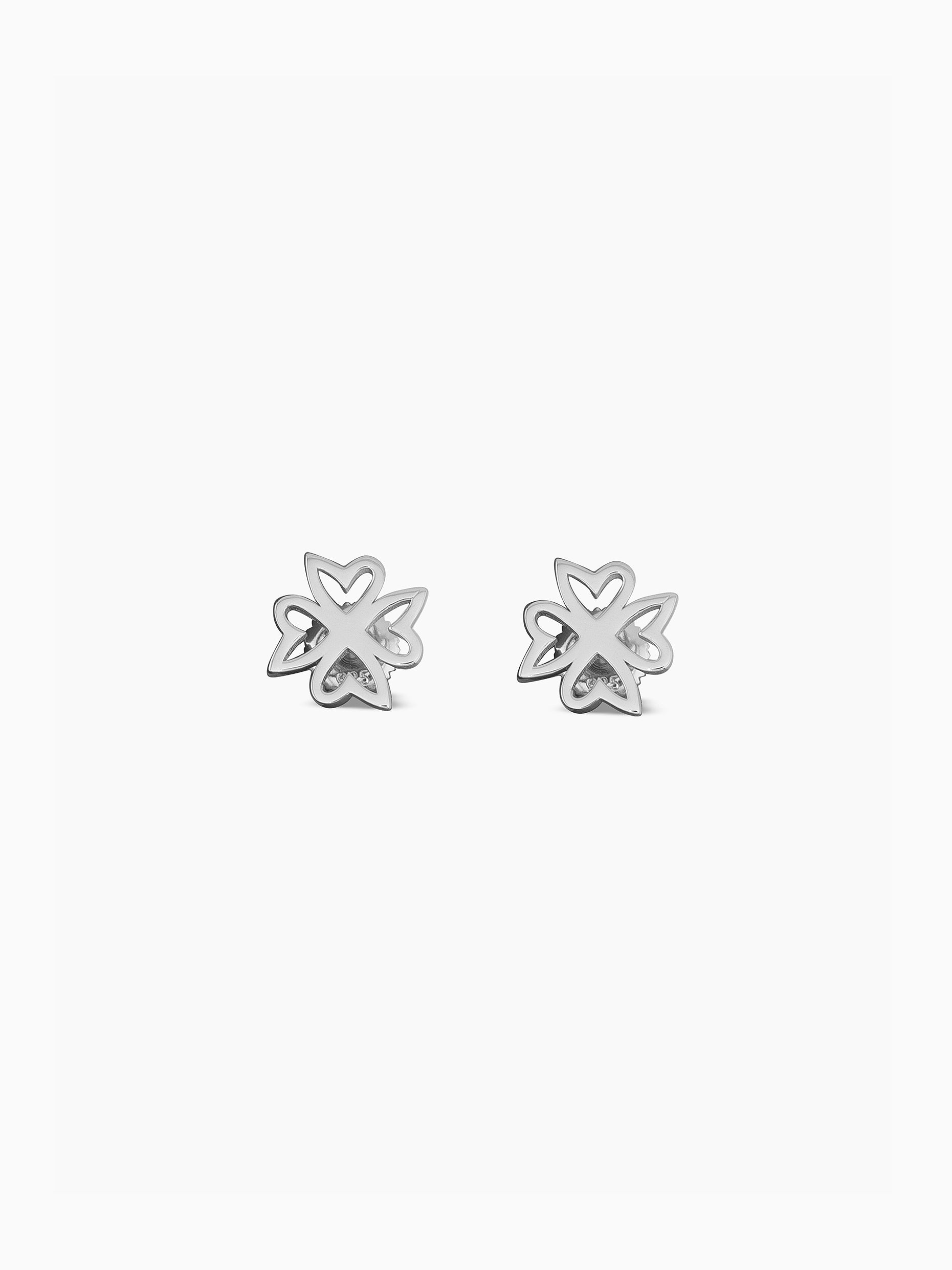Vain circular heart earrings