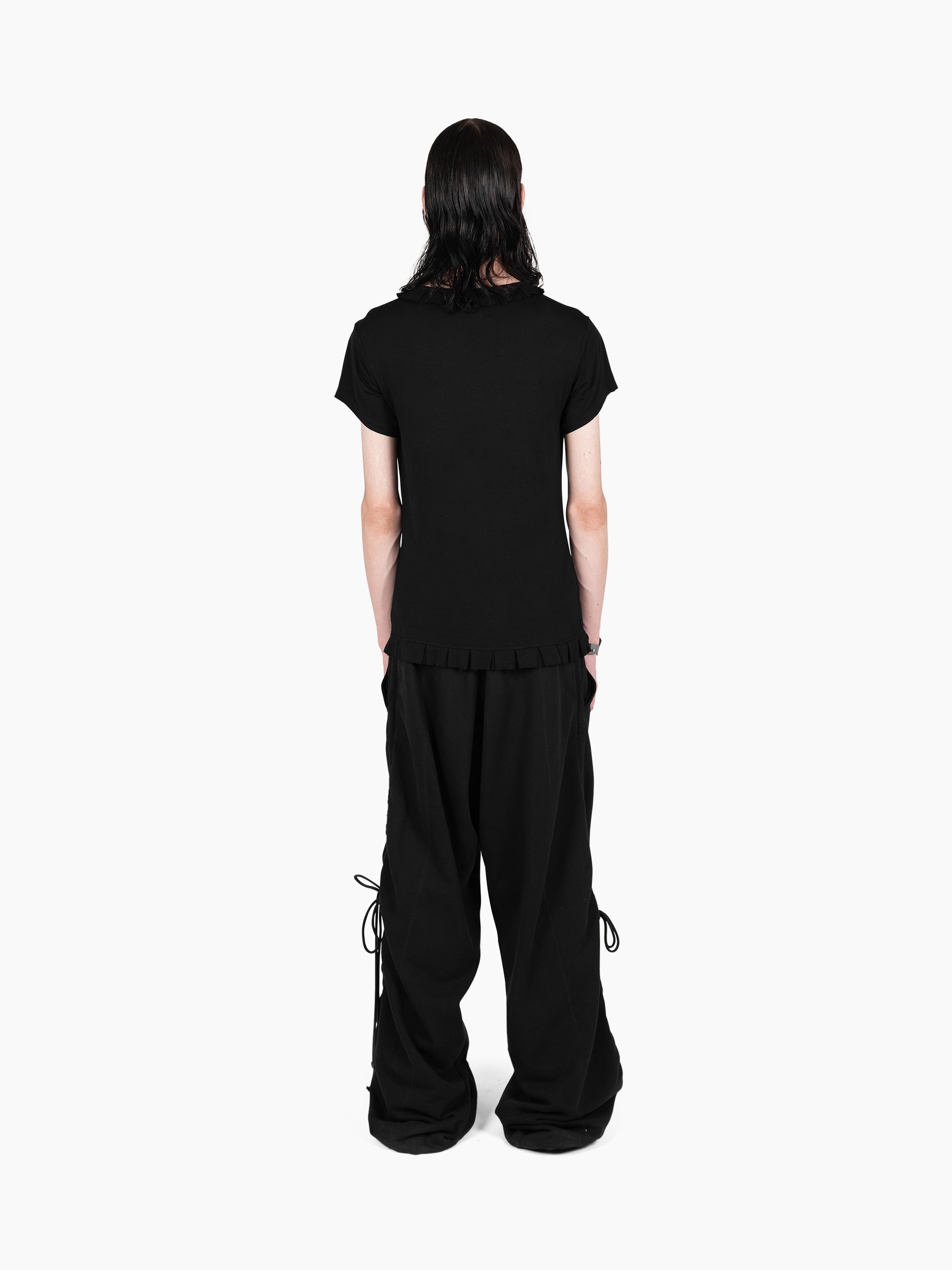 Vain ruffle lover t-shirt black