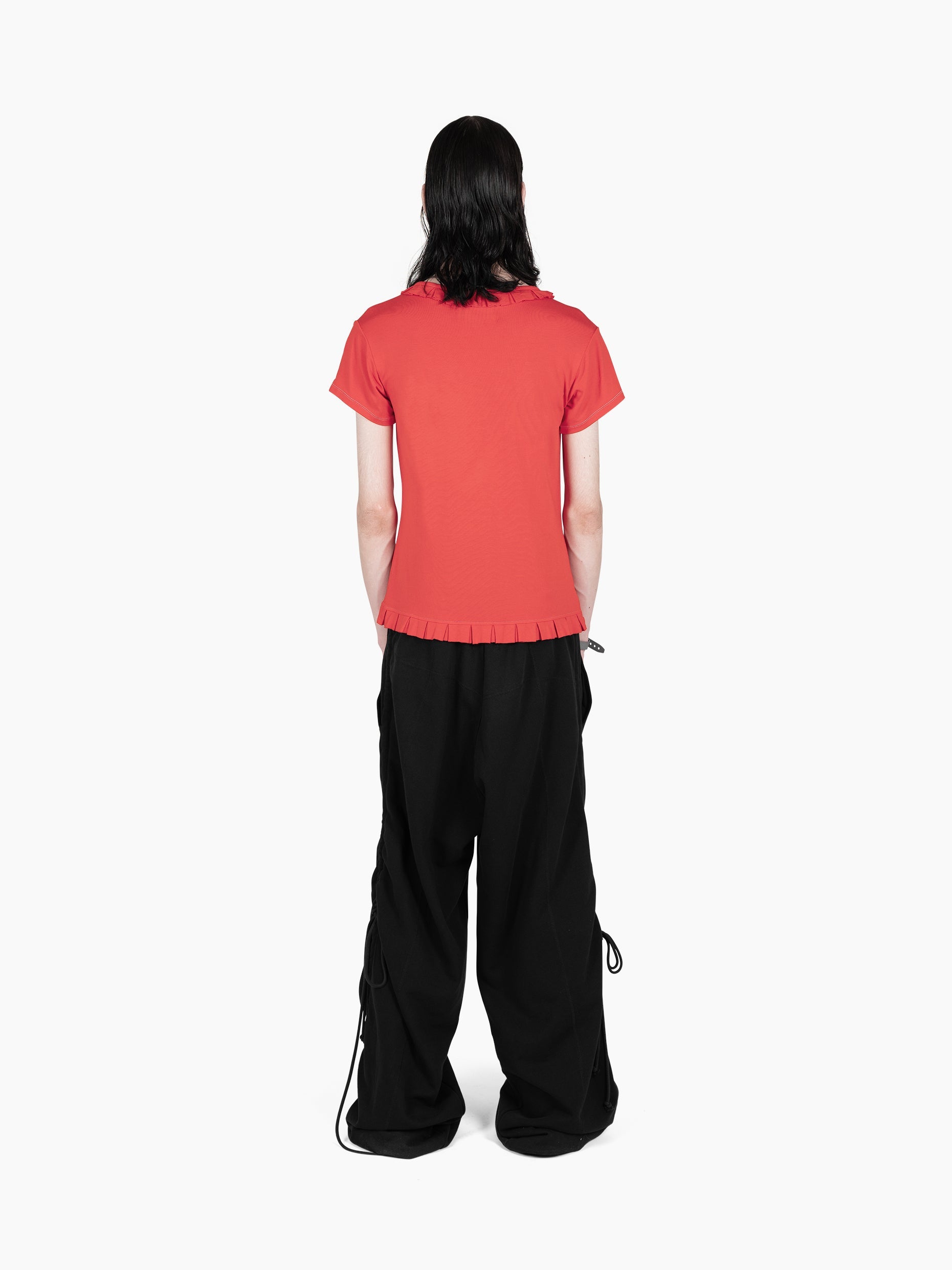 Vain ruffle lover t-shirt red