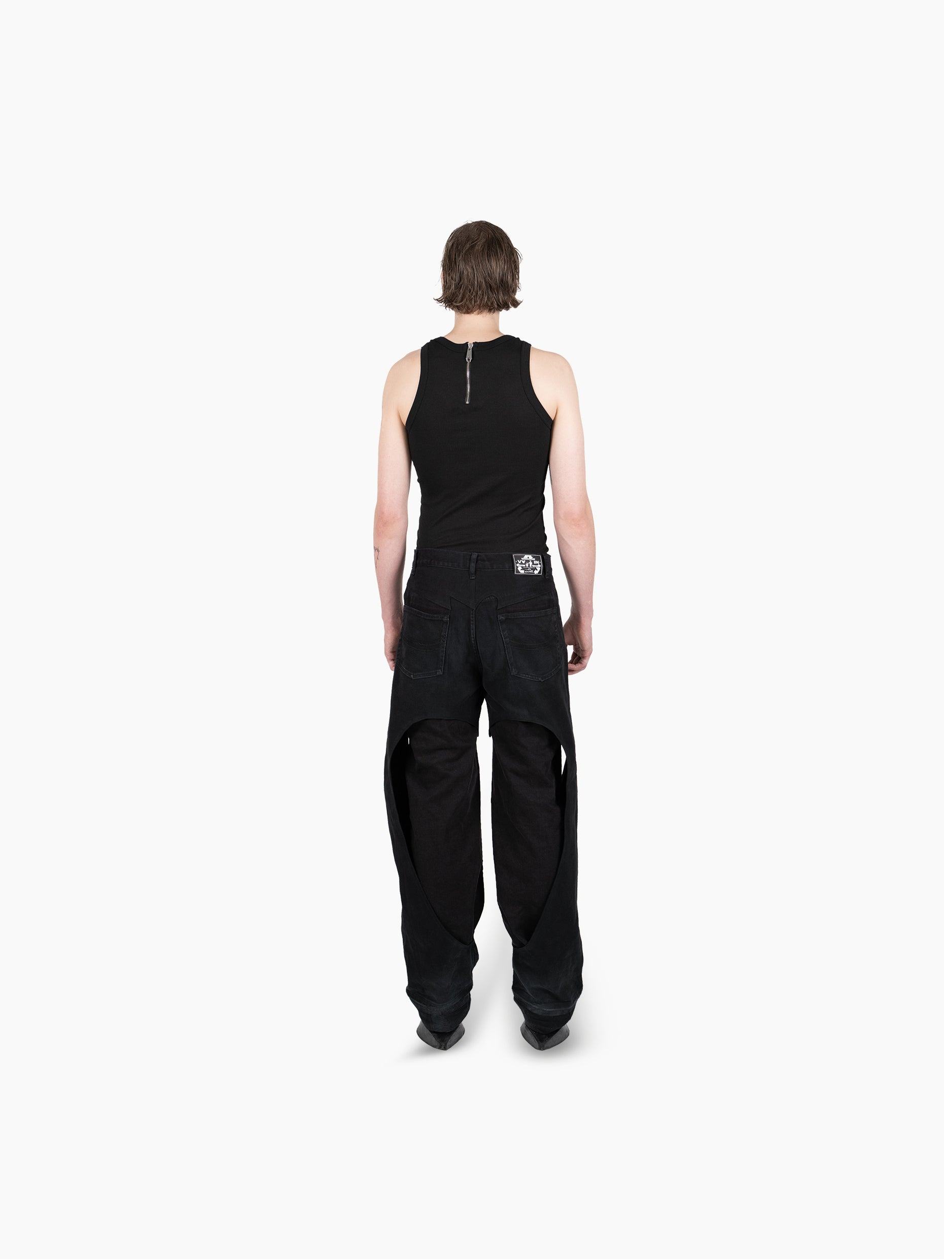 Vain upcycled jeans 003 black