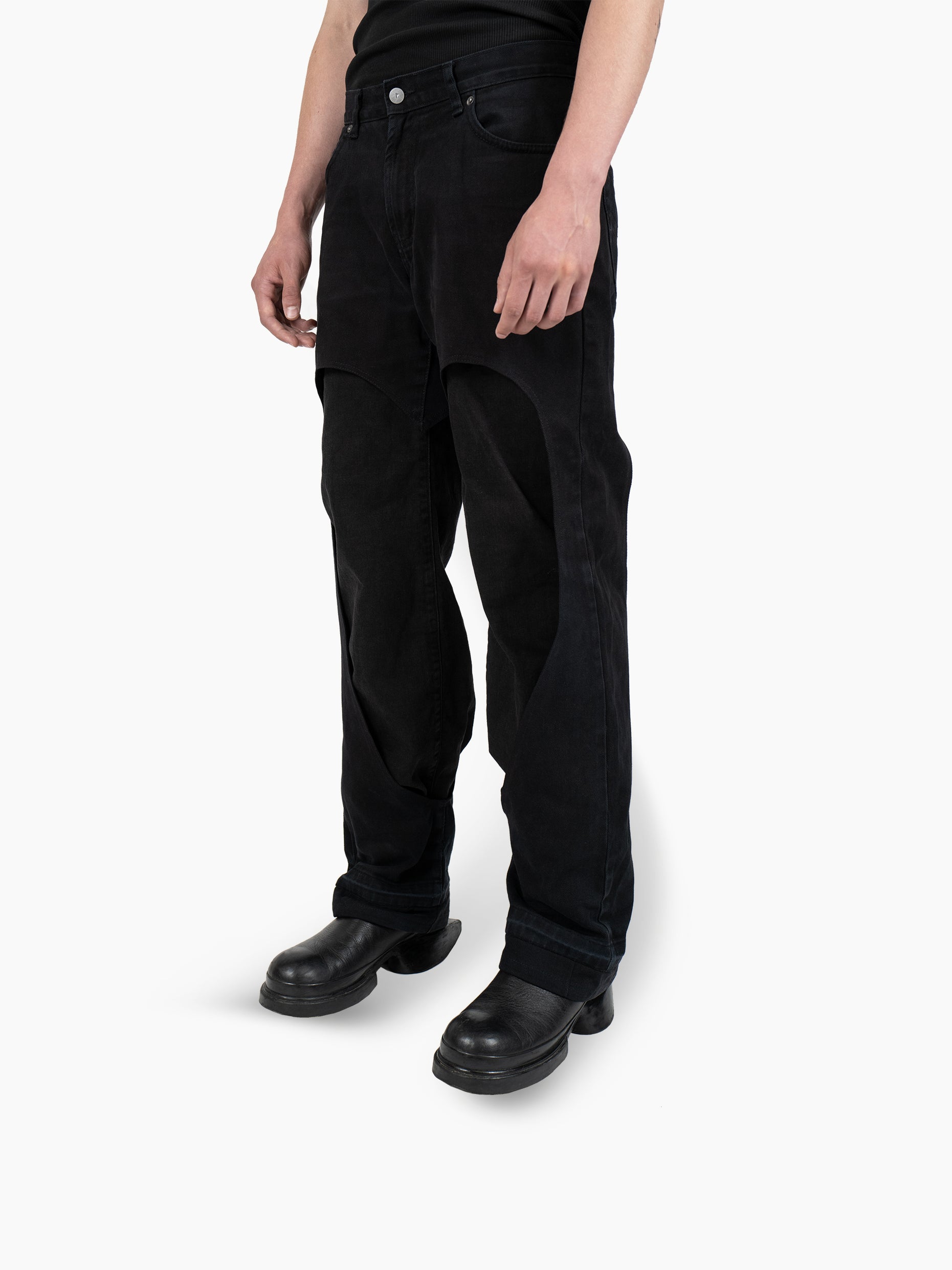 Vain upcycled jeans 003 black