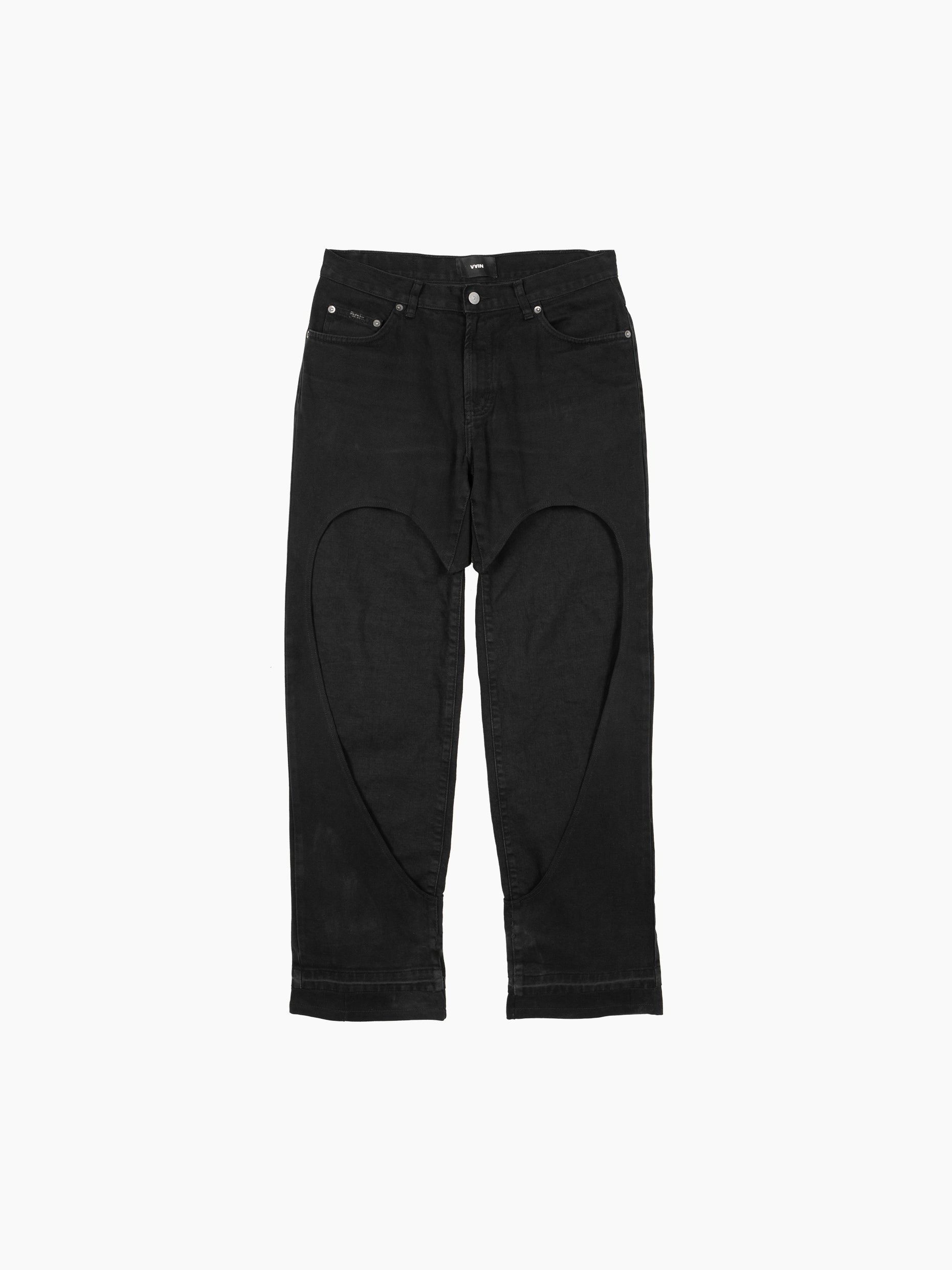 Vain upcycled jeans 003 black