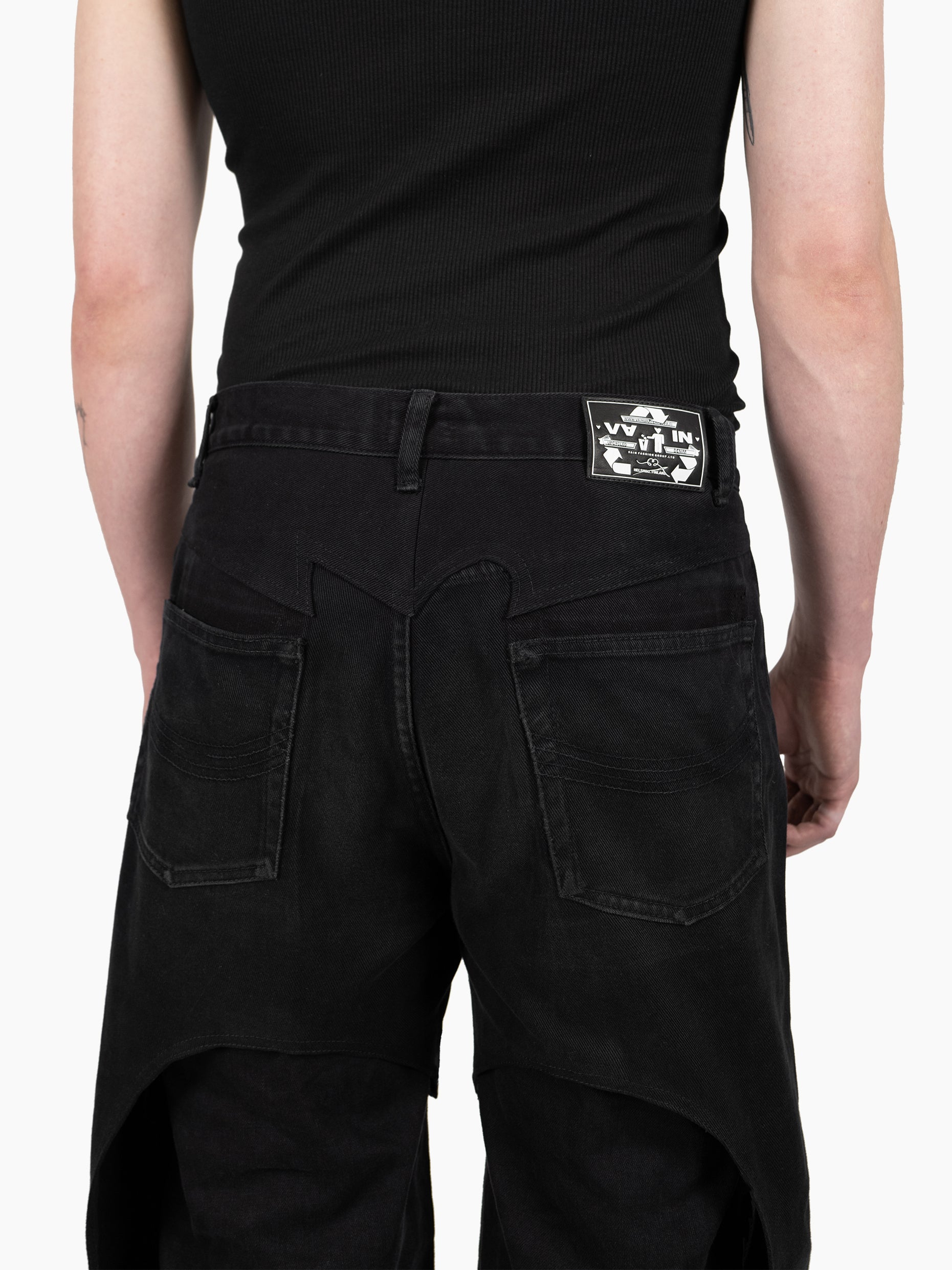 Vain upcycled jeans 003 black