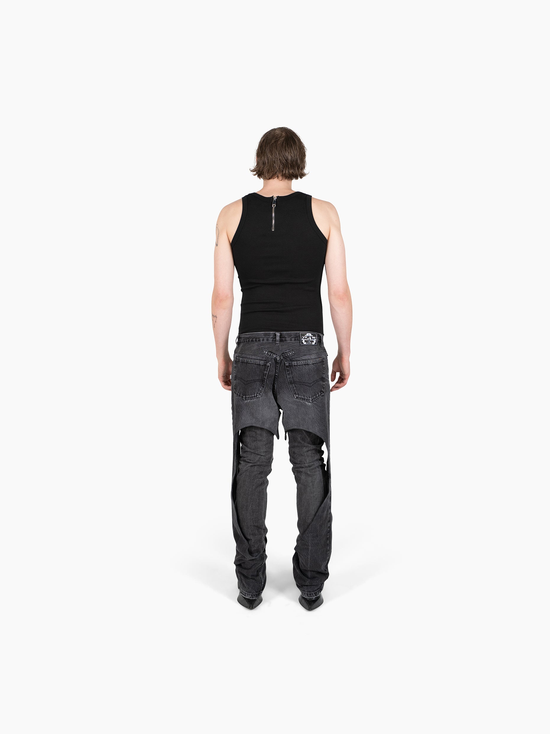 Vain upcycled jeans 003 grey
