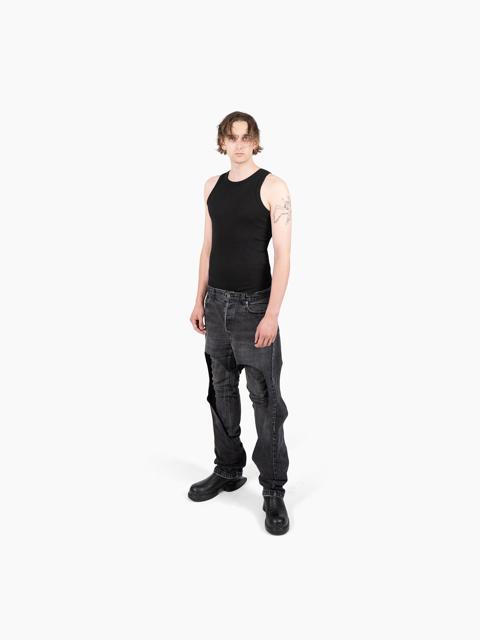 Vain upcycled jeans 003 grey