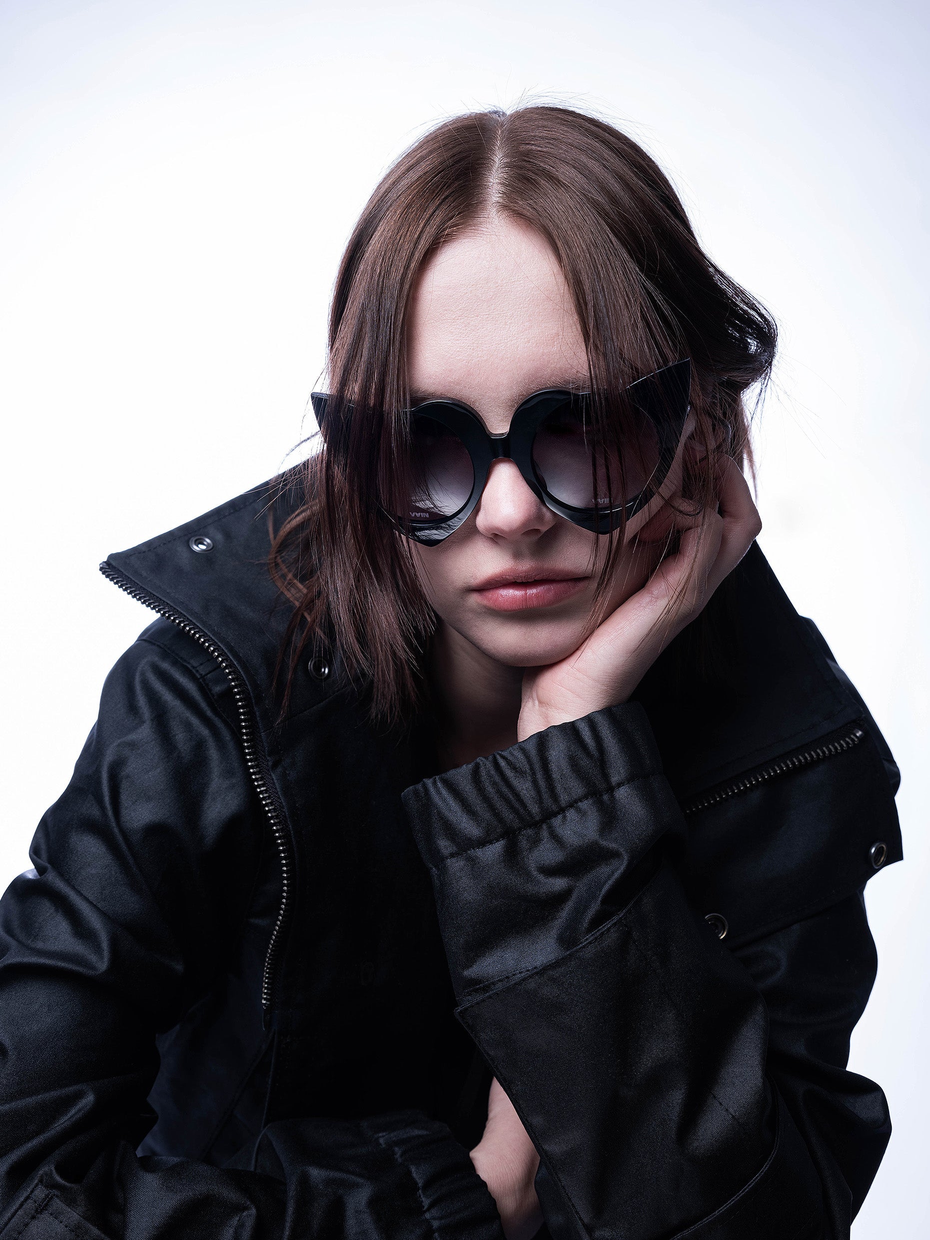 Vain heart sunglasses black