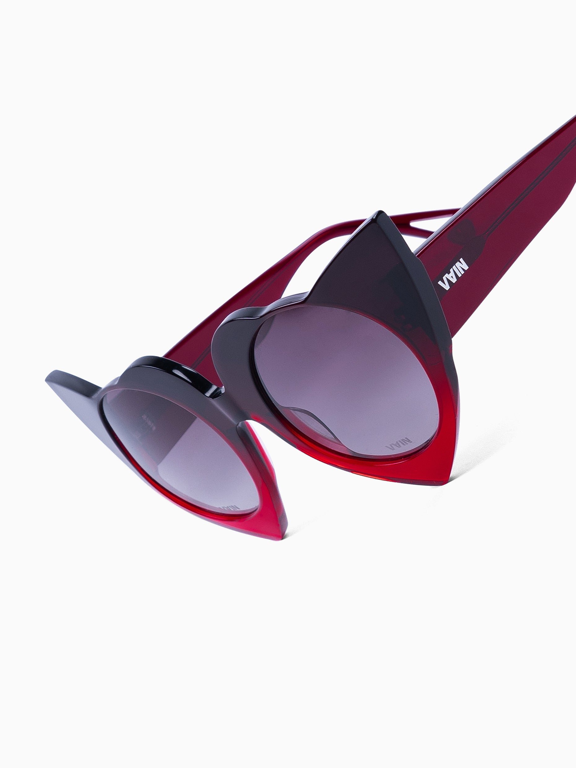 Vain heart sunglasses red