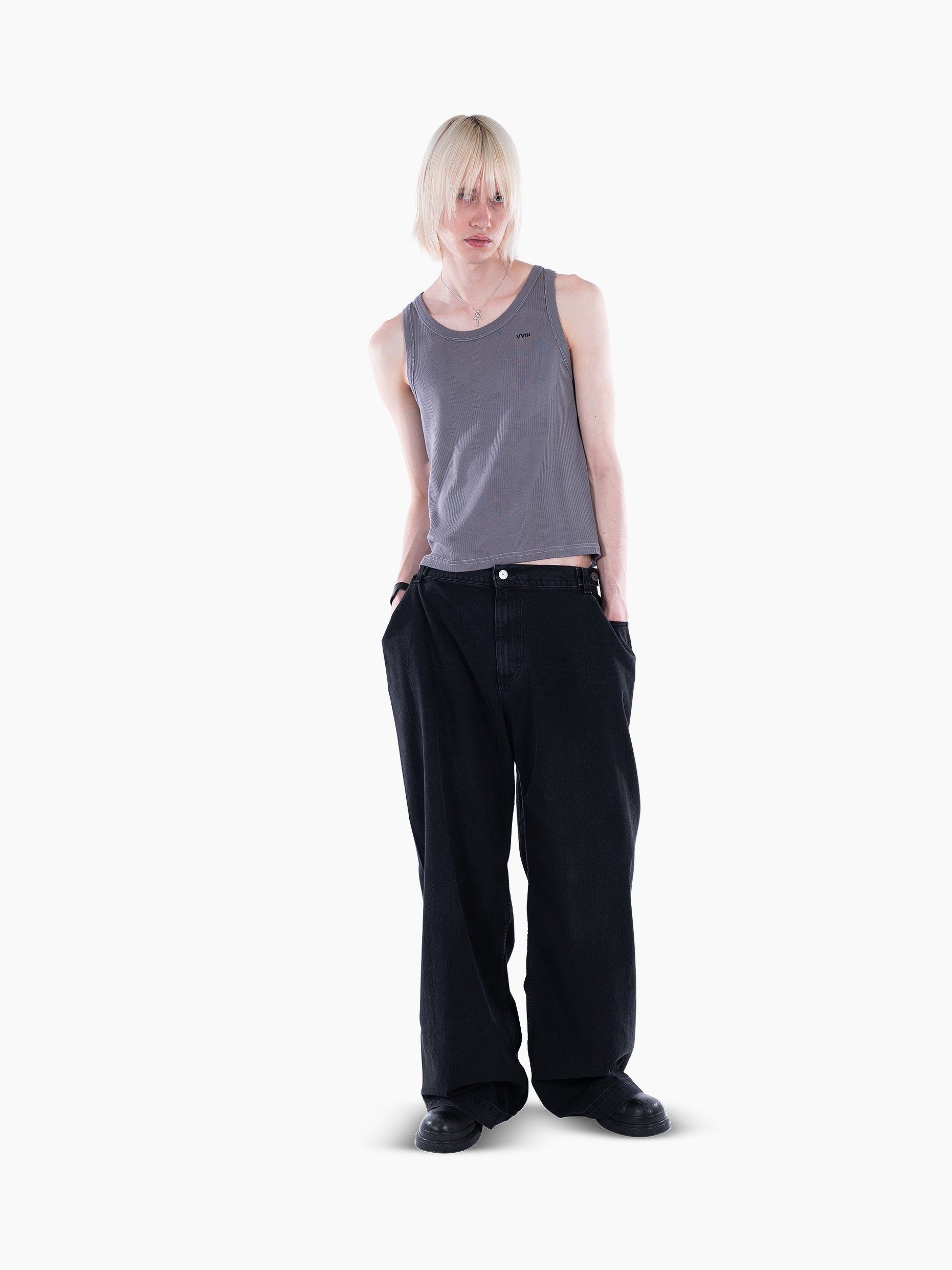 Vain <3 tank top grey