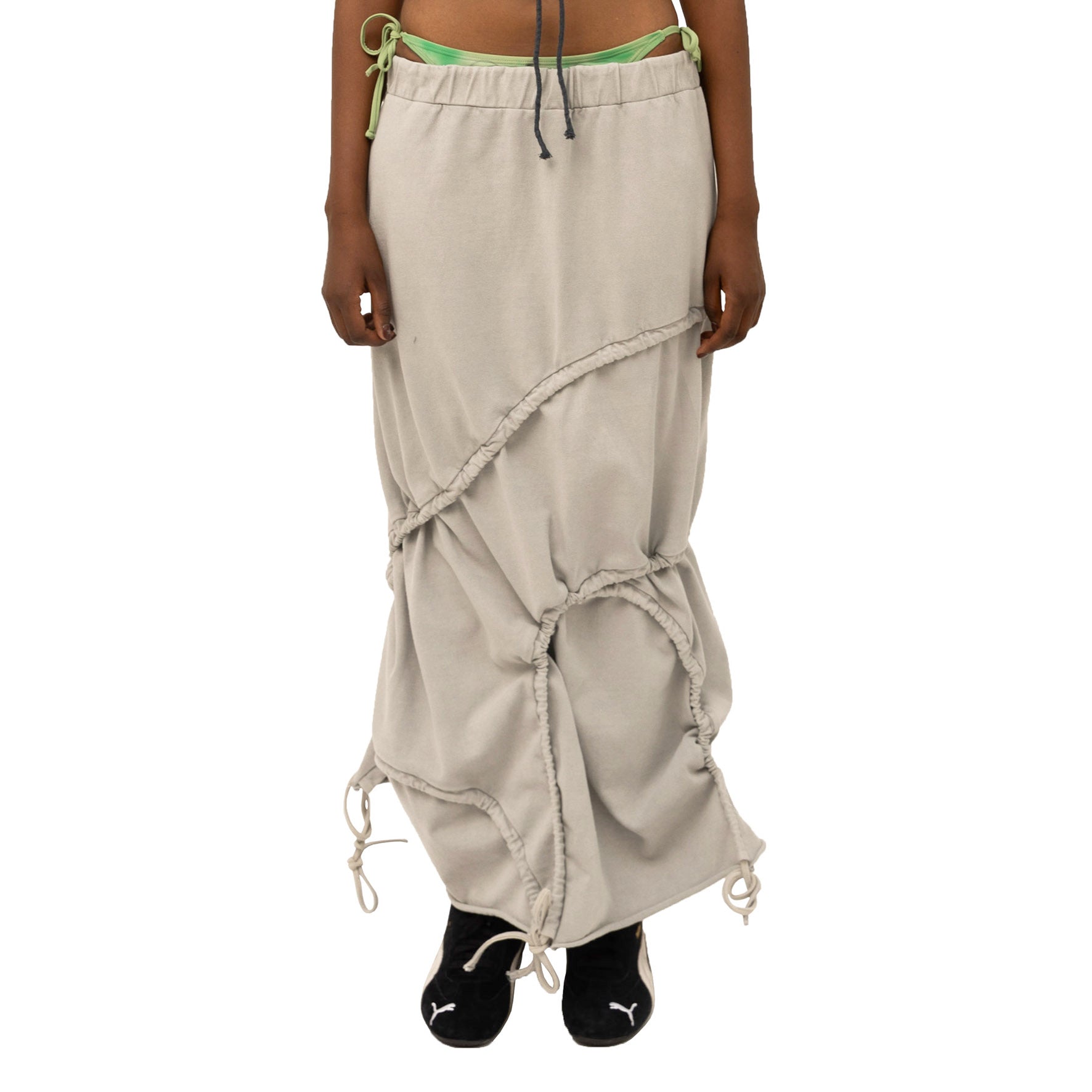 Vortex ruched skirt