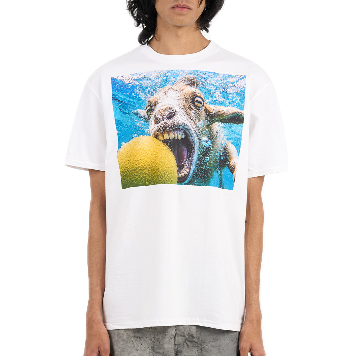 Goat tee white