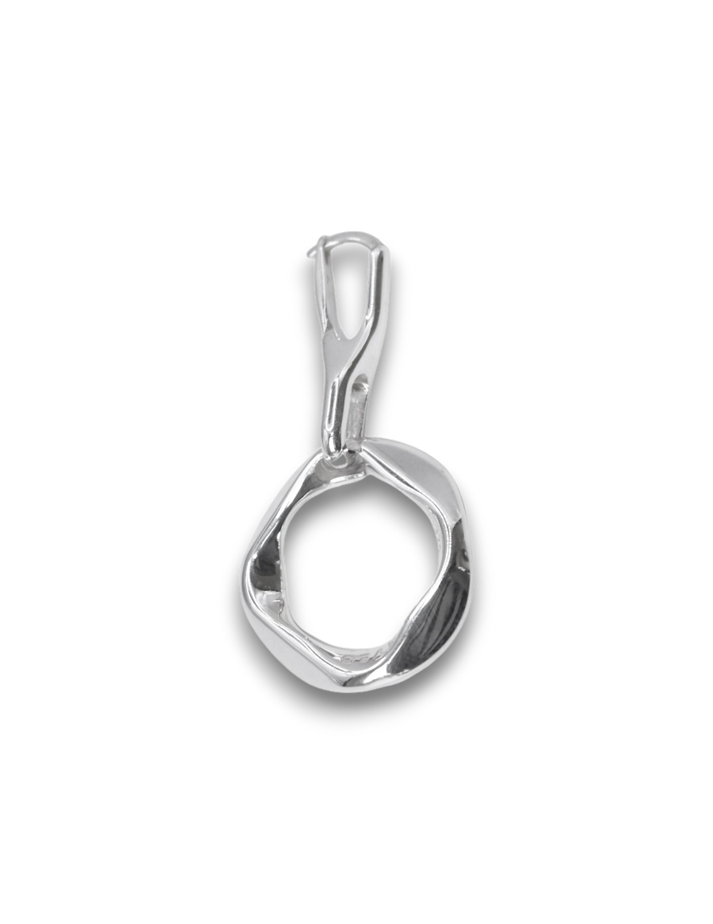 Wave square earrings