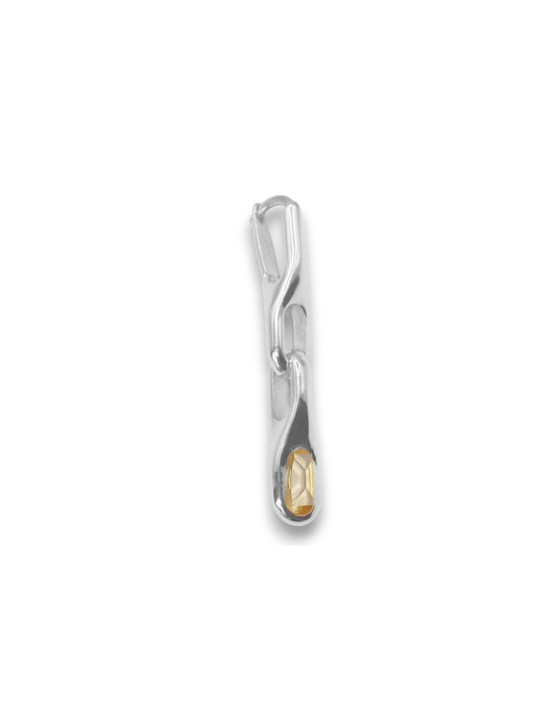Wave duo citrine earring
