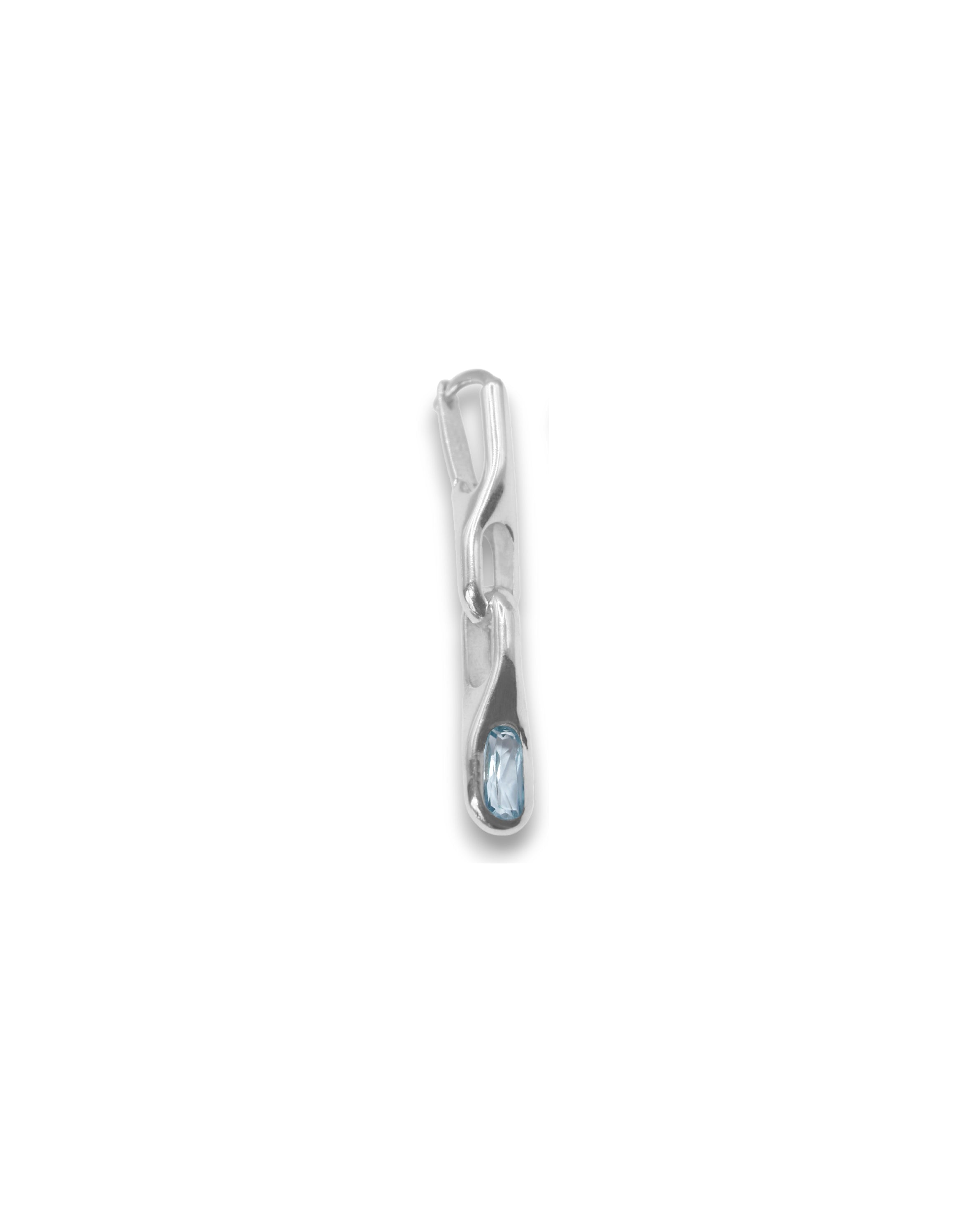 Wave duo topaz earring