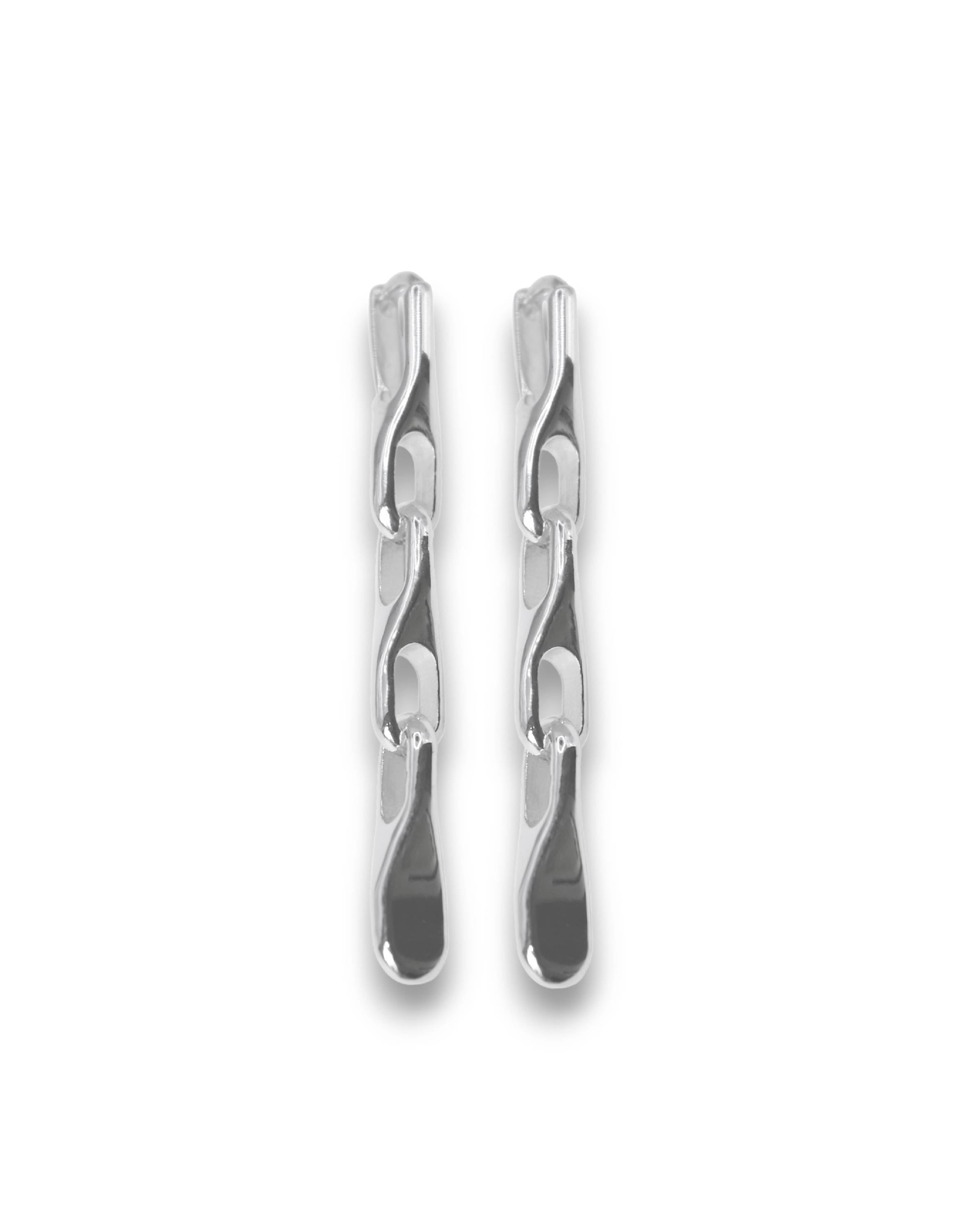 Wave trio solo earring