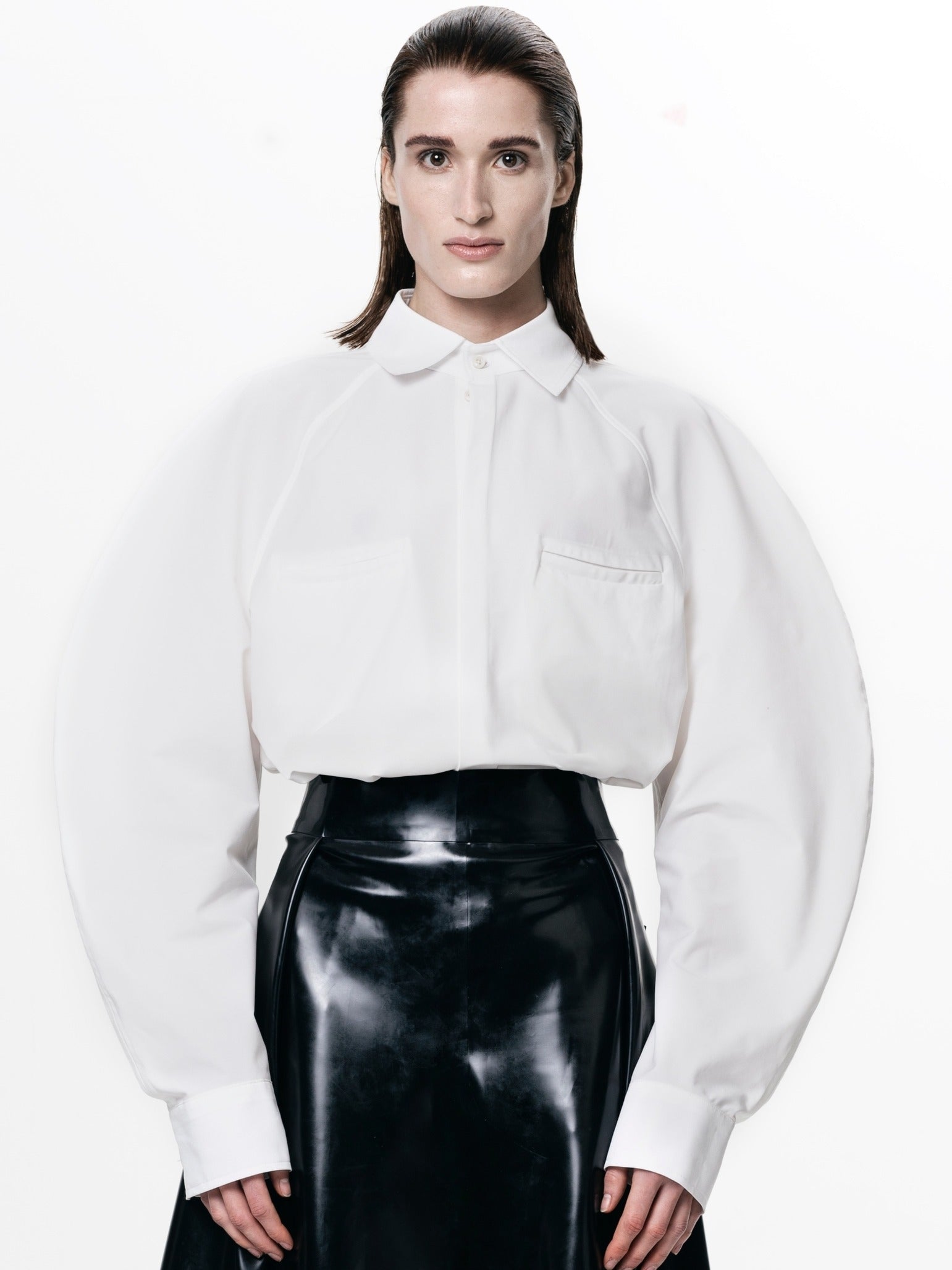 White circle shirt