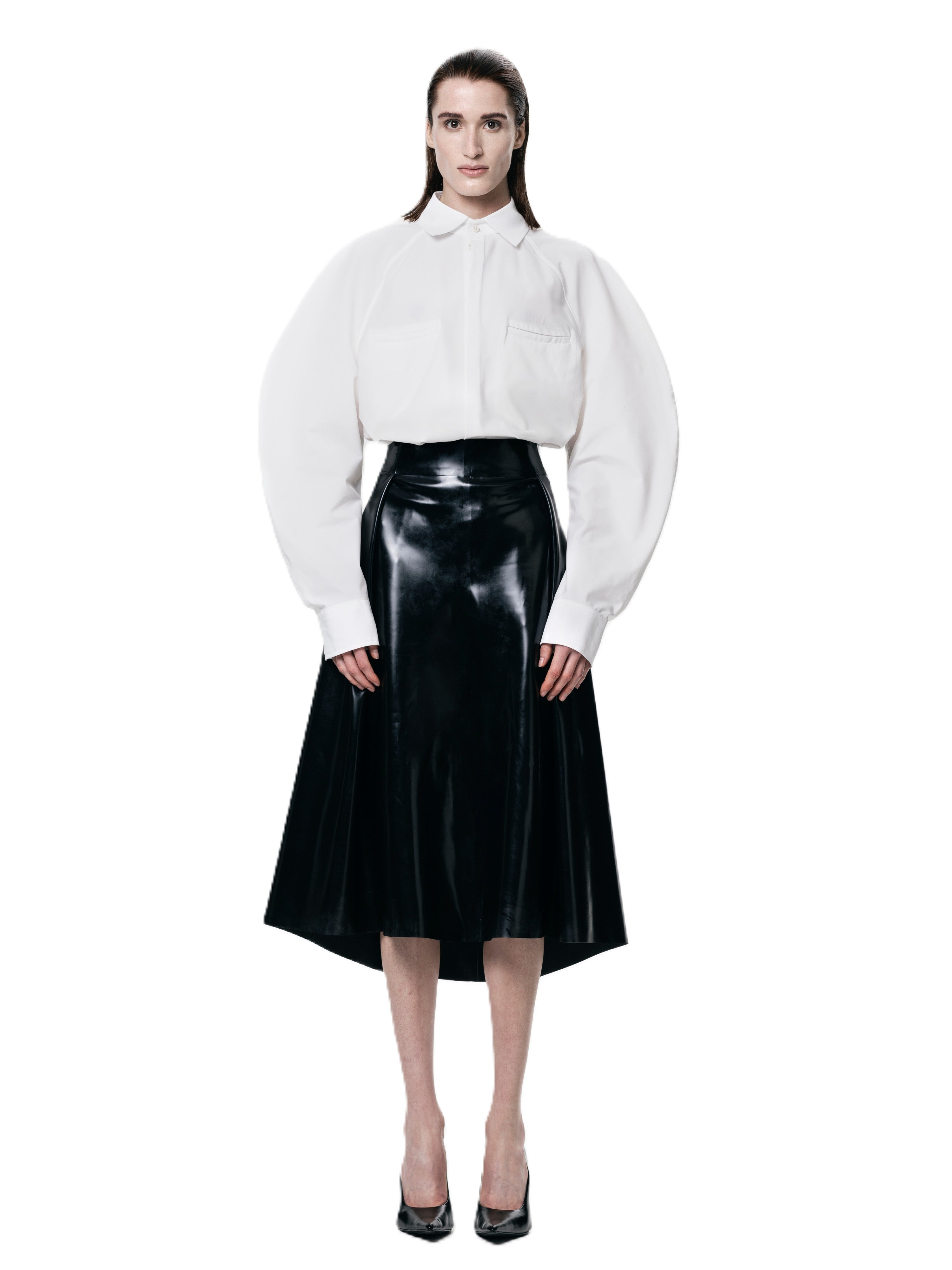 Black pleated skirt