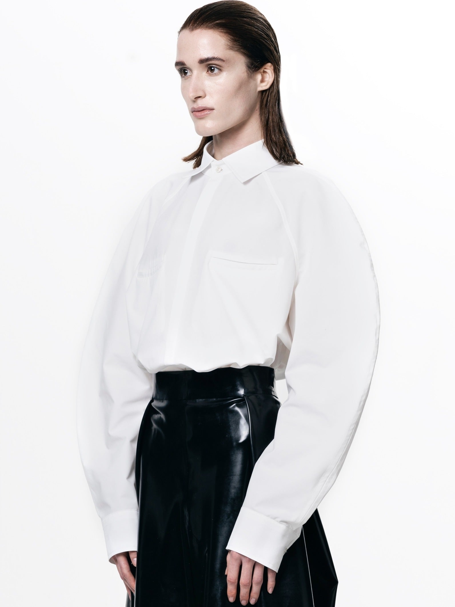 White circle shirt