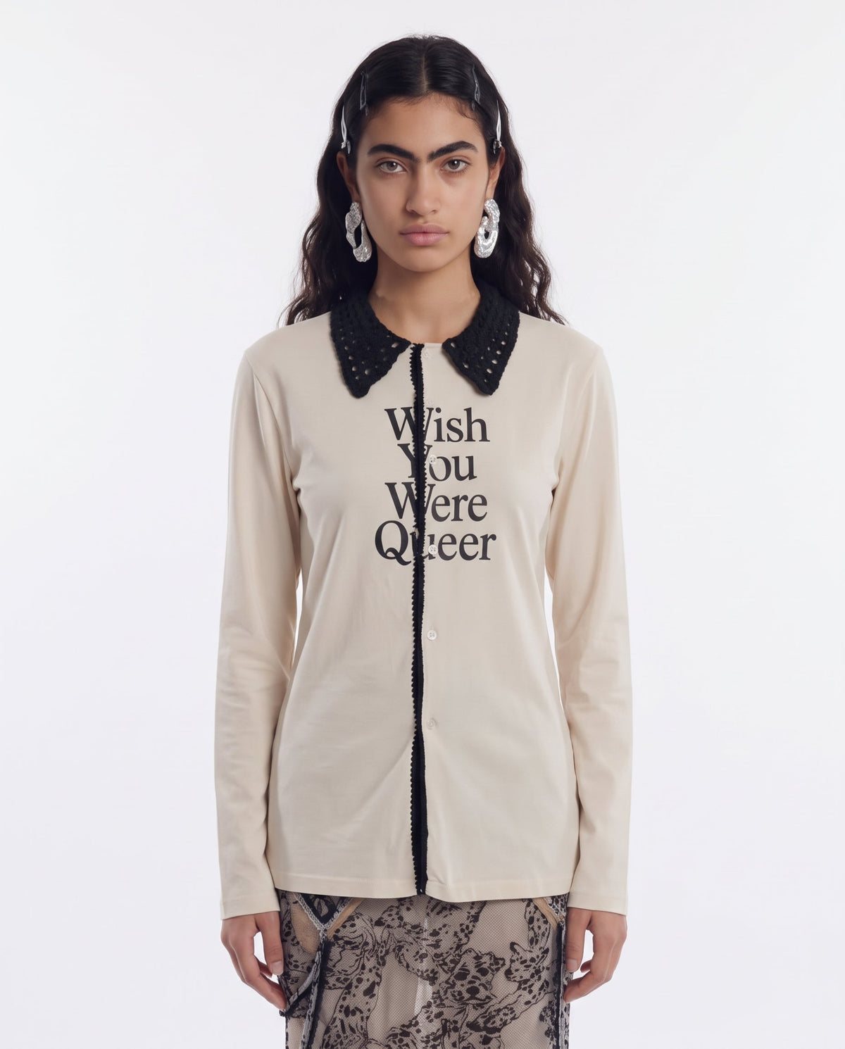 Cardigan wish you were queer crochet