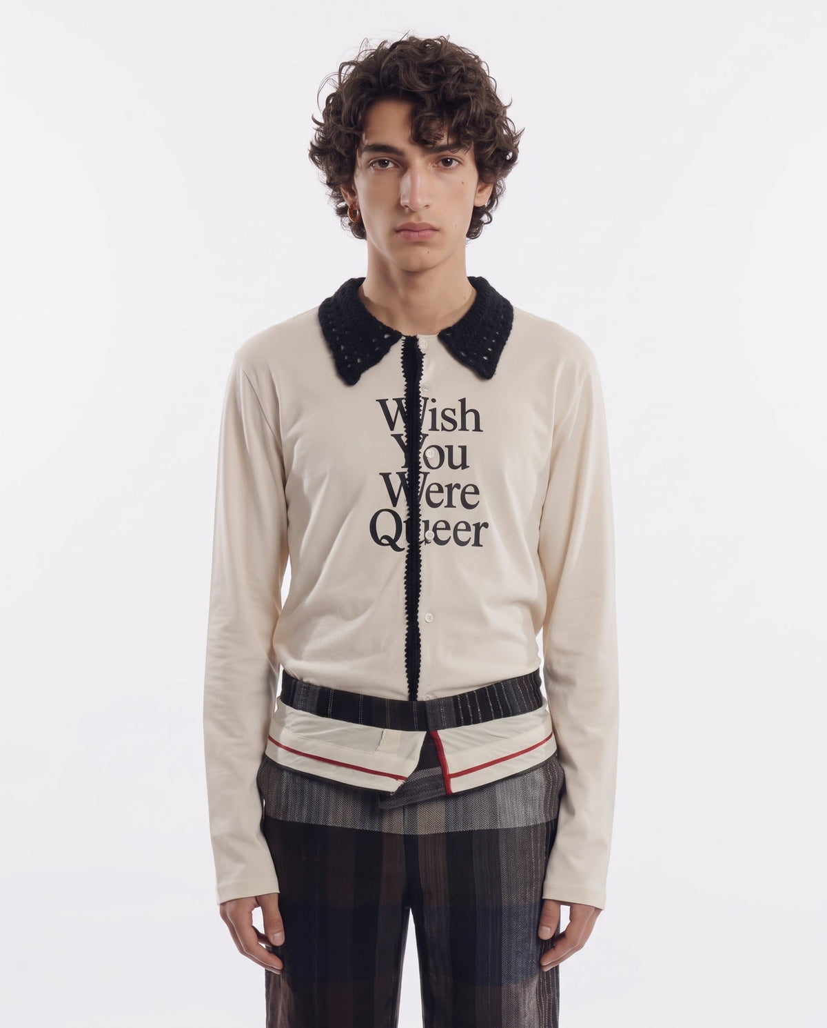 Cardigan wish you were queer crochet