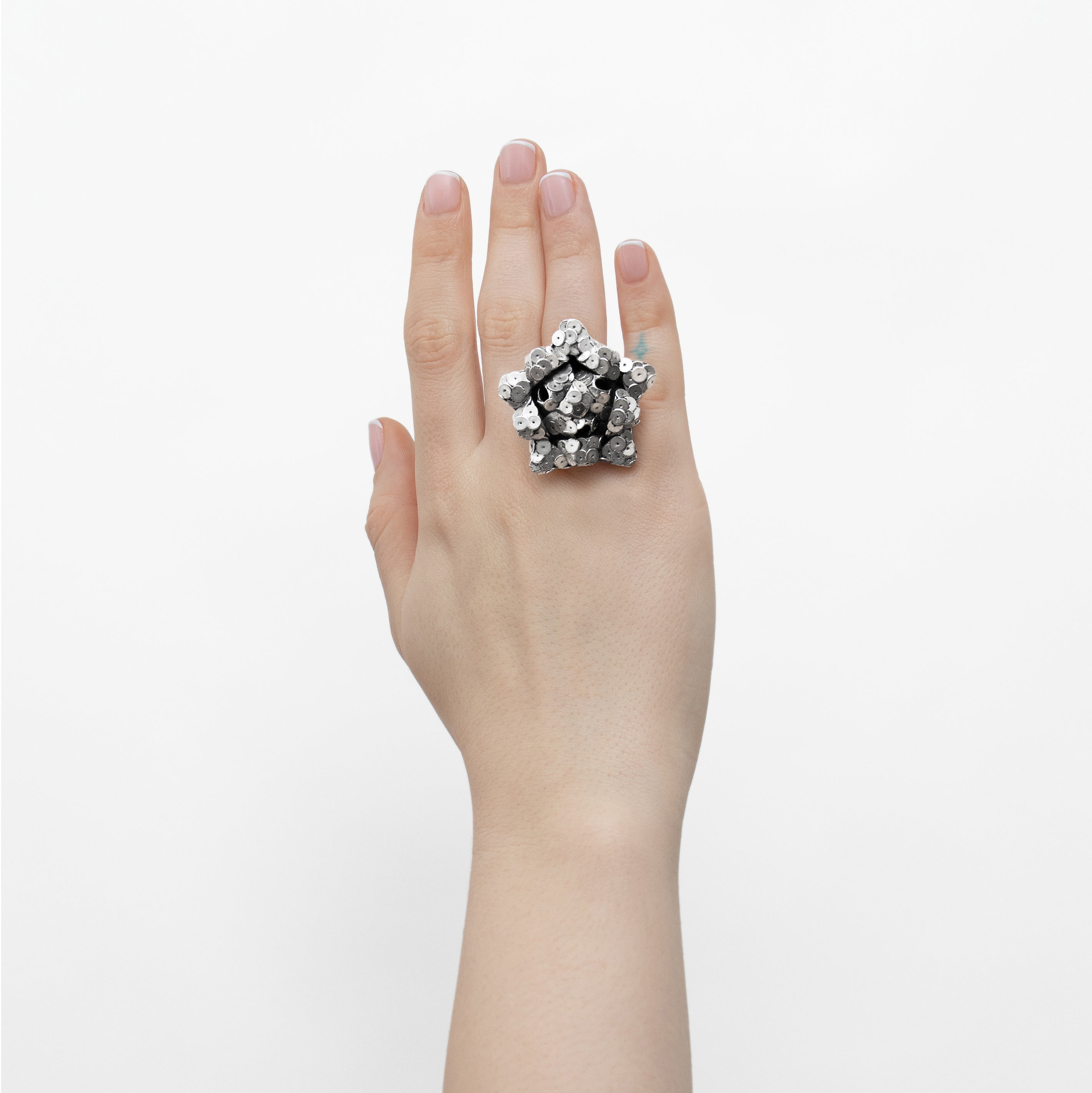 Sequin gift wrap ring