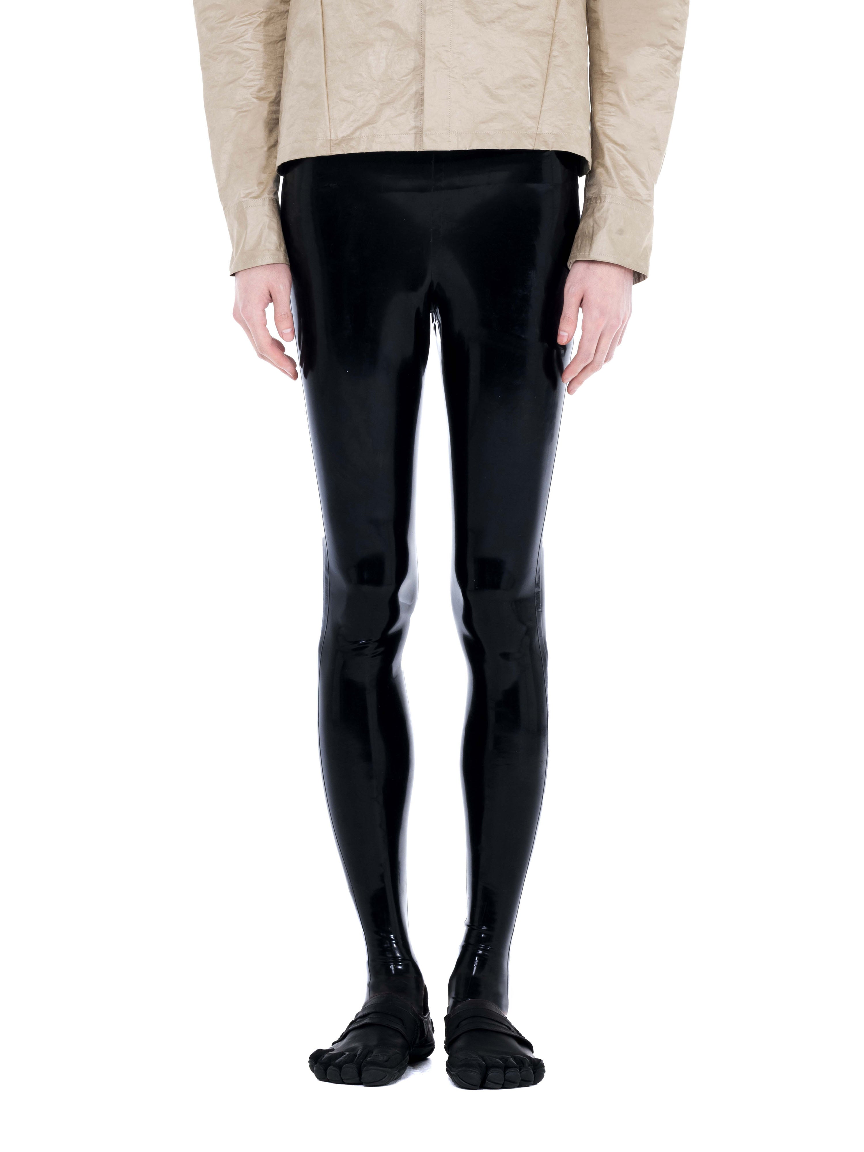 Essential latex tights | black